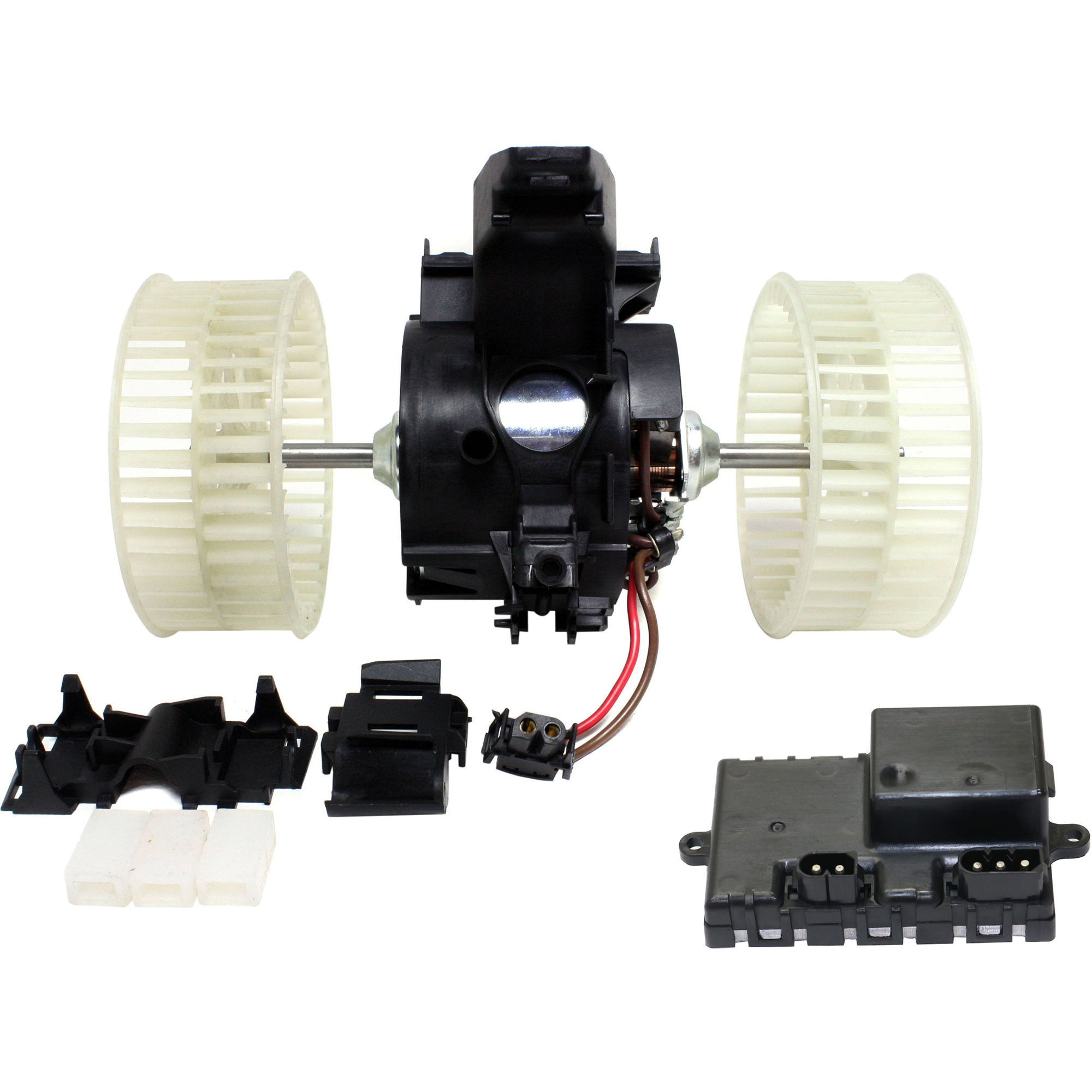 AM 5 SERIES 04-10-650I 06-10 BLOWER MOTOR Assembly 2 pc kit w Blower Motor Resistor SKU KIT 021424-09 OEM 64116933910-67636988452