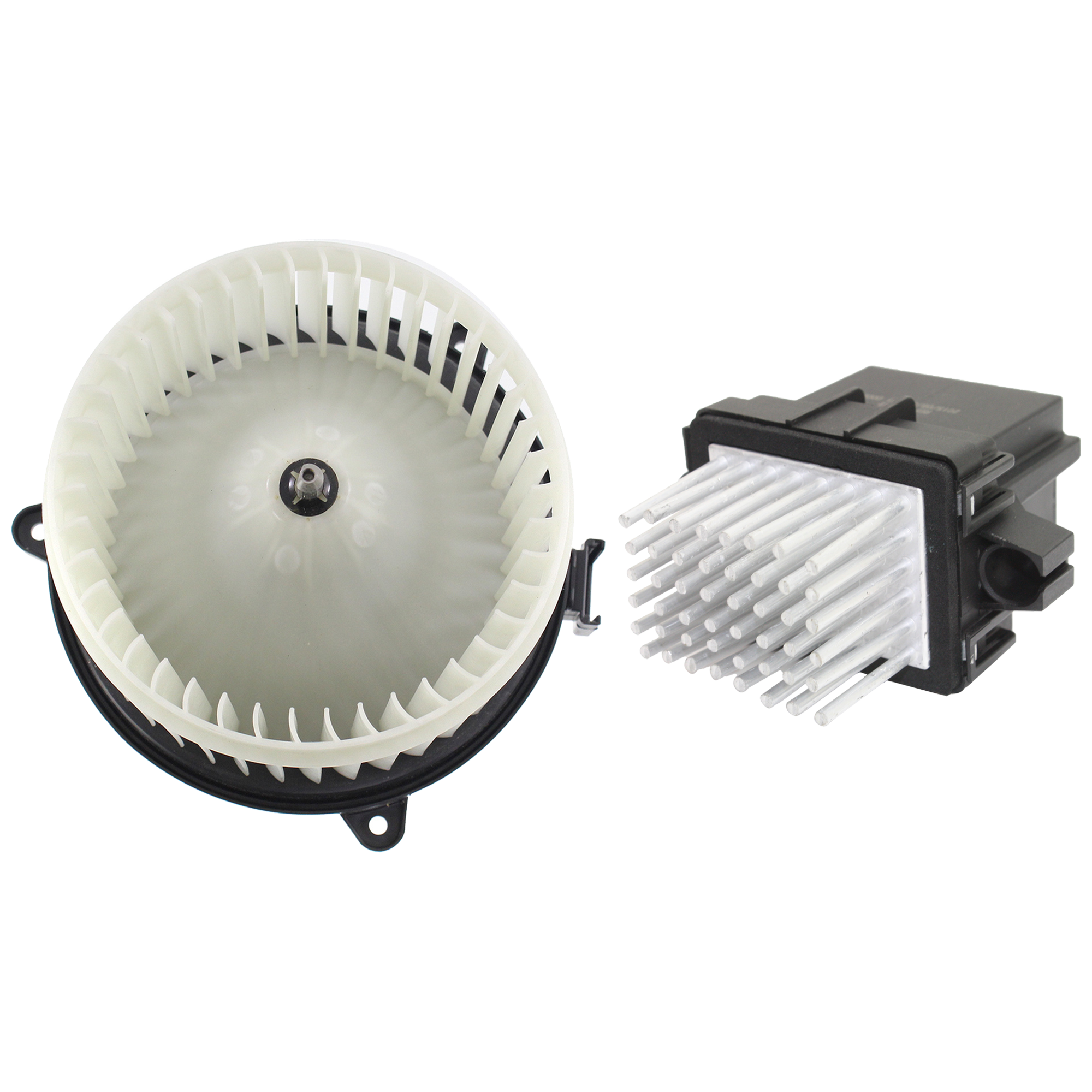 AM LACROSSE 10-16 REGAL 11-17 BLOWER MOTOR Assembly 2 pc kit w Blower Motor Resistor SKU KIT 021424-124 OEM 13369460-13263279-22957138-205