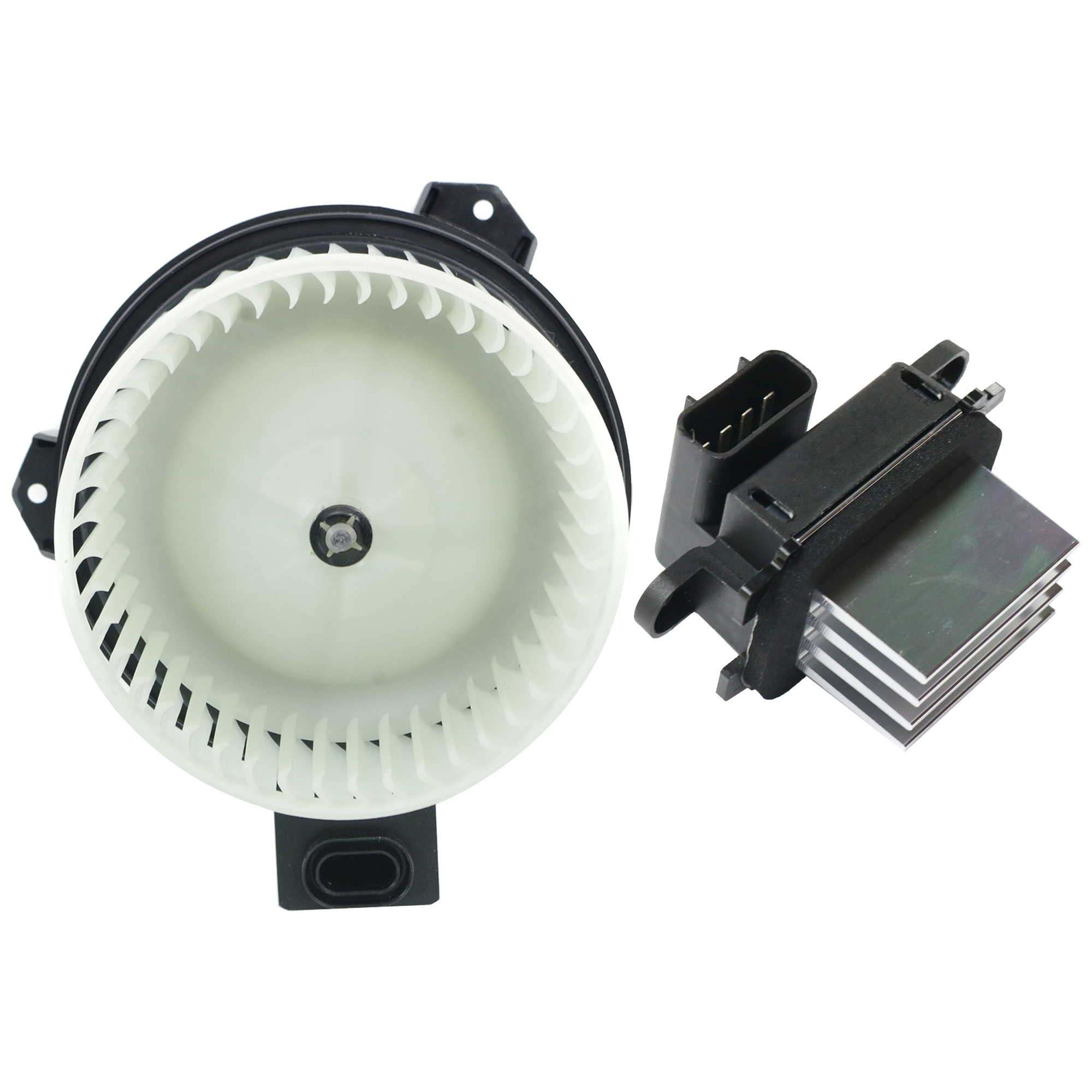 AM MUSTANG 10-14 BLOWER MOTOR Assembly Front 2 pc kit w Blower Motor Resistor SKU KIT 021424-138 OEM AR3Z19805B 7C3Z19E624B 7C3Z19E