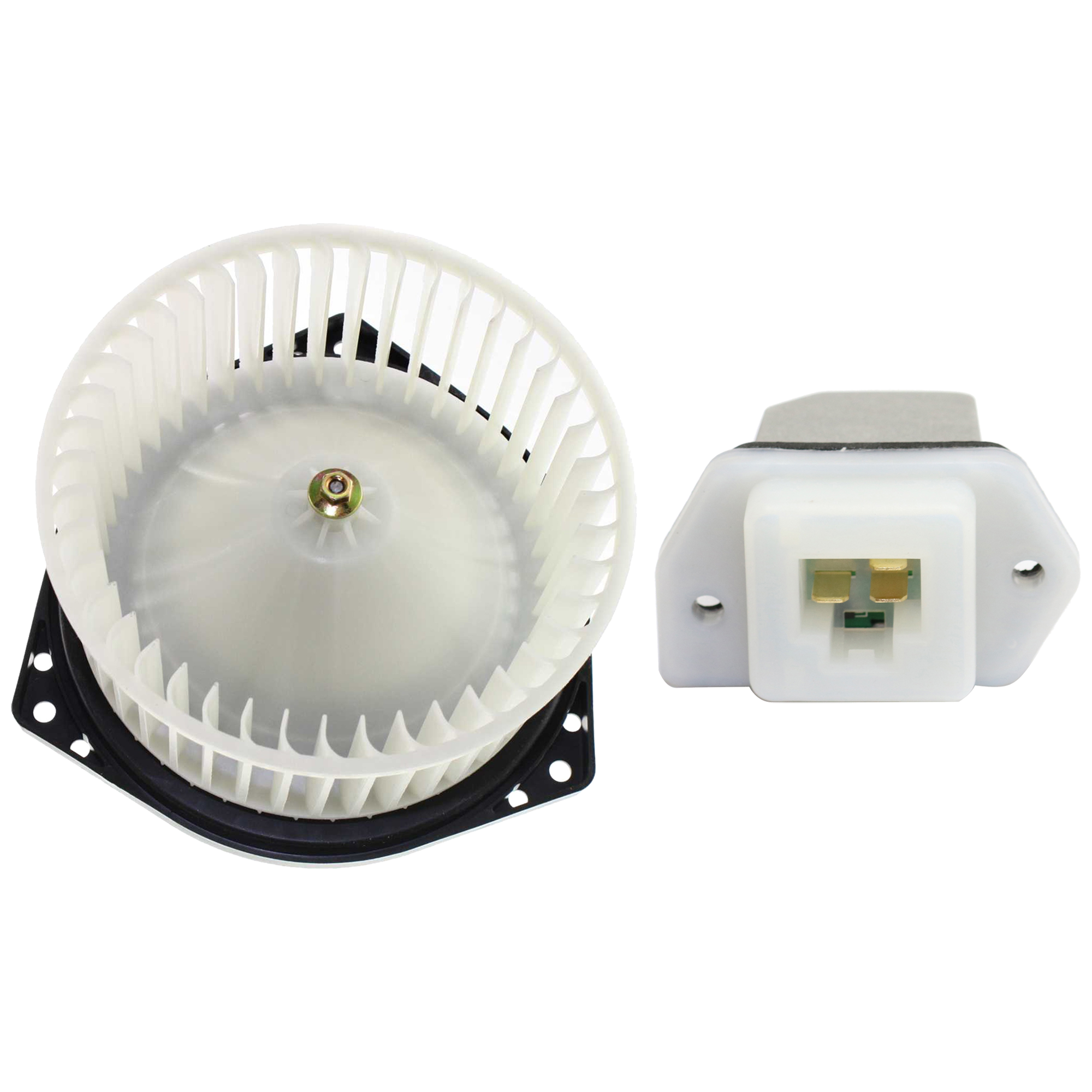 AM PATHFINDER 96-04 QX4-97-03 BLOWER MOTOR Assembly 2 pc kit w Blower Motor Resistor SKU KIT 021424-144 OEM 272207J201-20454-301416-973158
