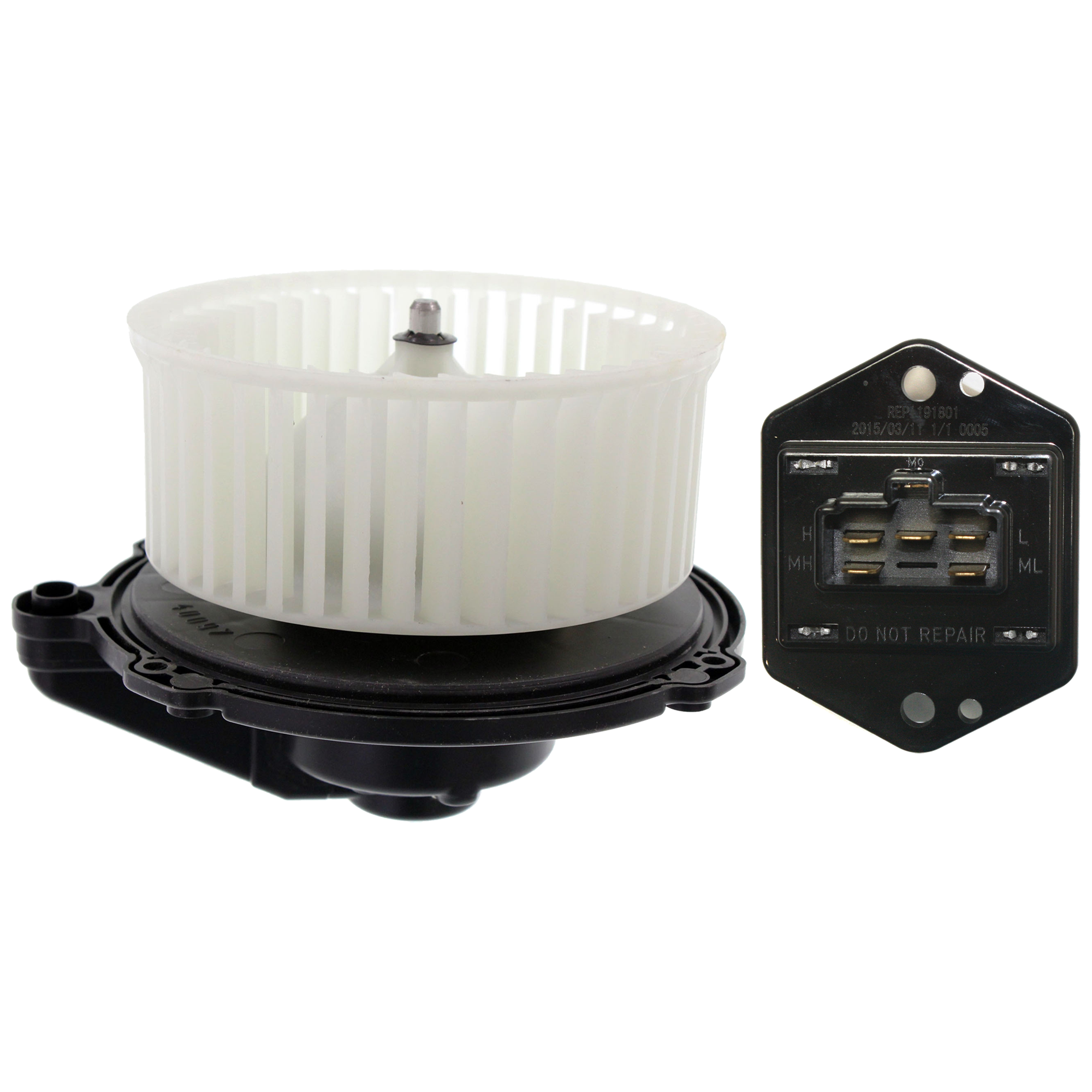 AM RODEO 00-04 PASSPORT 00-02 BLOWER MOTOR Assembly 2 pc kit w Blower Motor Resistor SKU KIT 021424-150 OEM 8972296131-20145-300215-973126