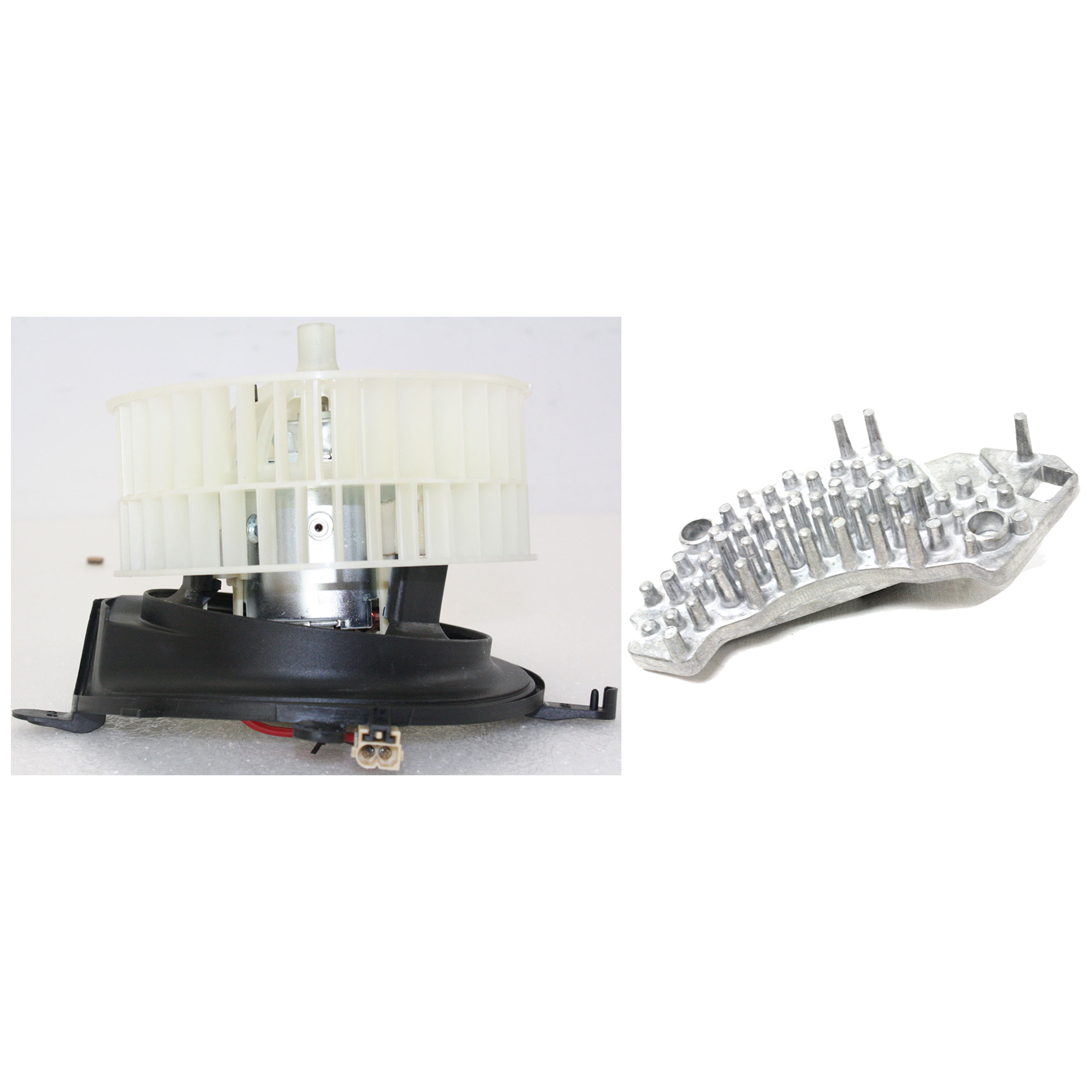 AM E CLASS 96-03 BLOWER MOTOR Assembly 2 pc kit w Blower Motor Resistor SKU KIT 021424-71 OEM 2109060200-2108211551
