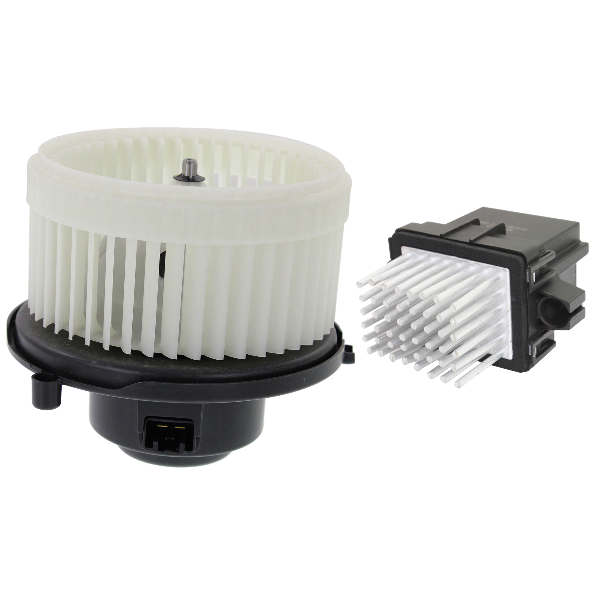 AM EQUINOX 07-17 TERRAIN 10-17 BLOWER MOTOR Assembly 2 pc kit w Blower Motor Resistor SKU KIT 021424-75 OEM 22896430-20507-20603-37554-973
