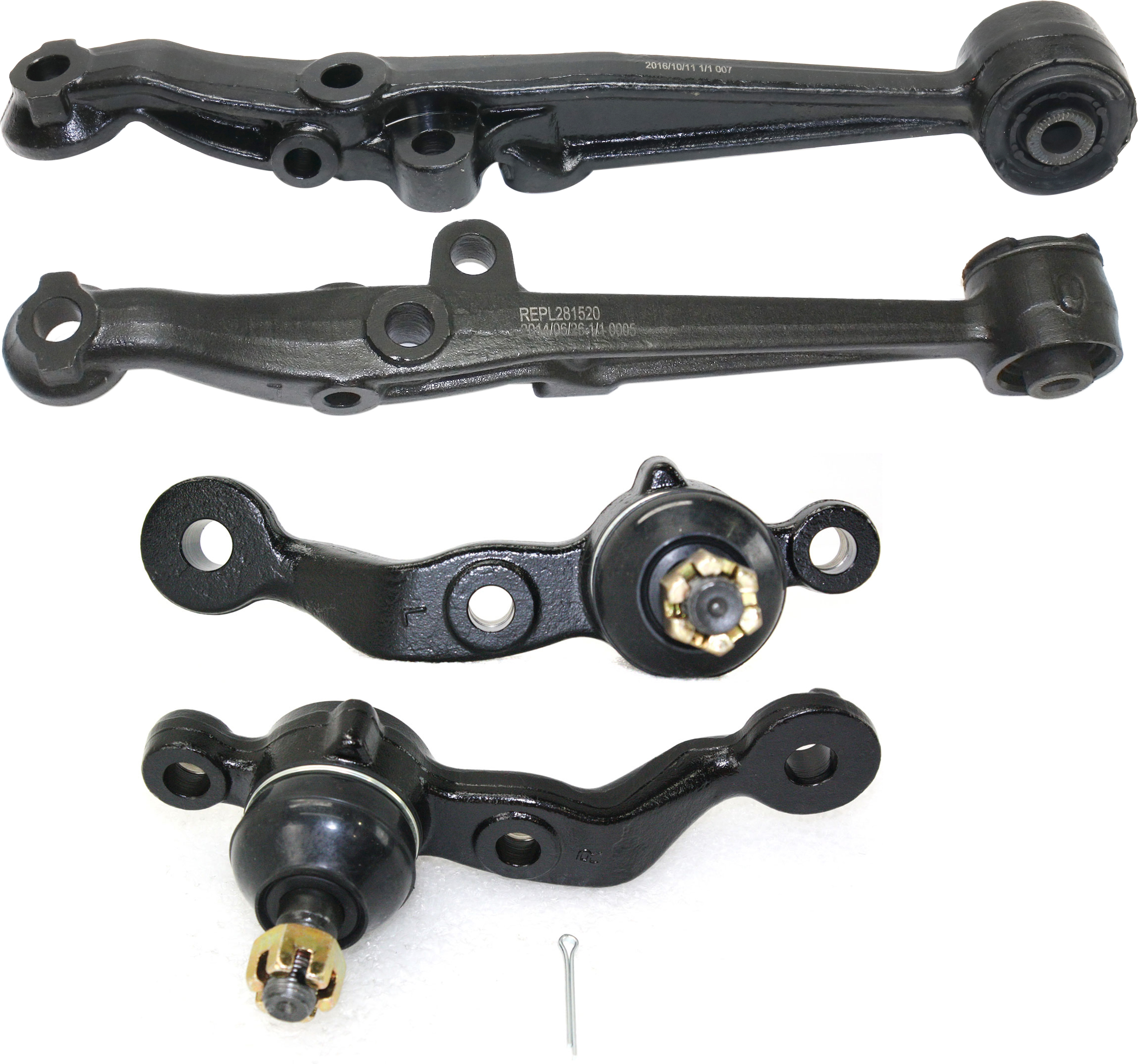 AM GS300-98-05 SC430-02-10 FRONT CONTROL ARM KIT RH AND LH Lower Frontward 4 pc kit with Ball Joint SKU KIT 021517-16 OEM 4806930290-4806930300-48068302