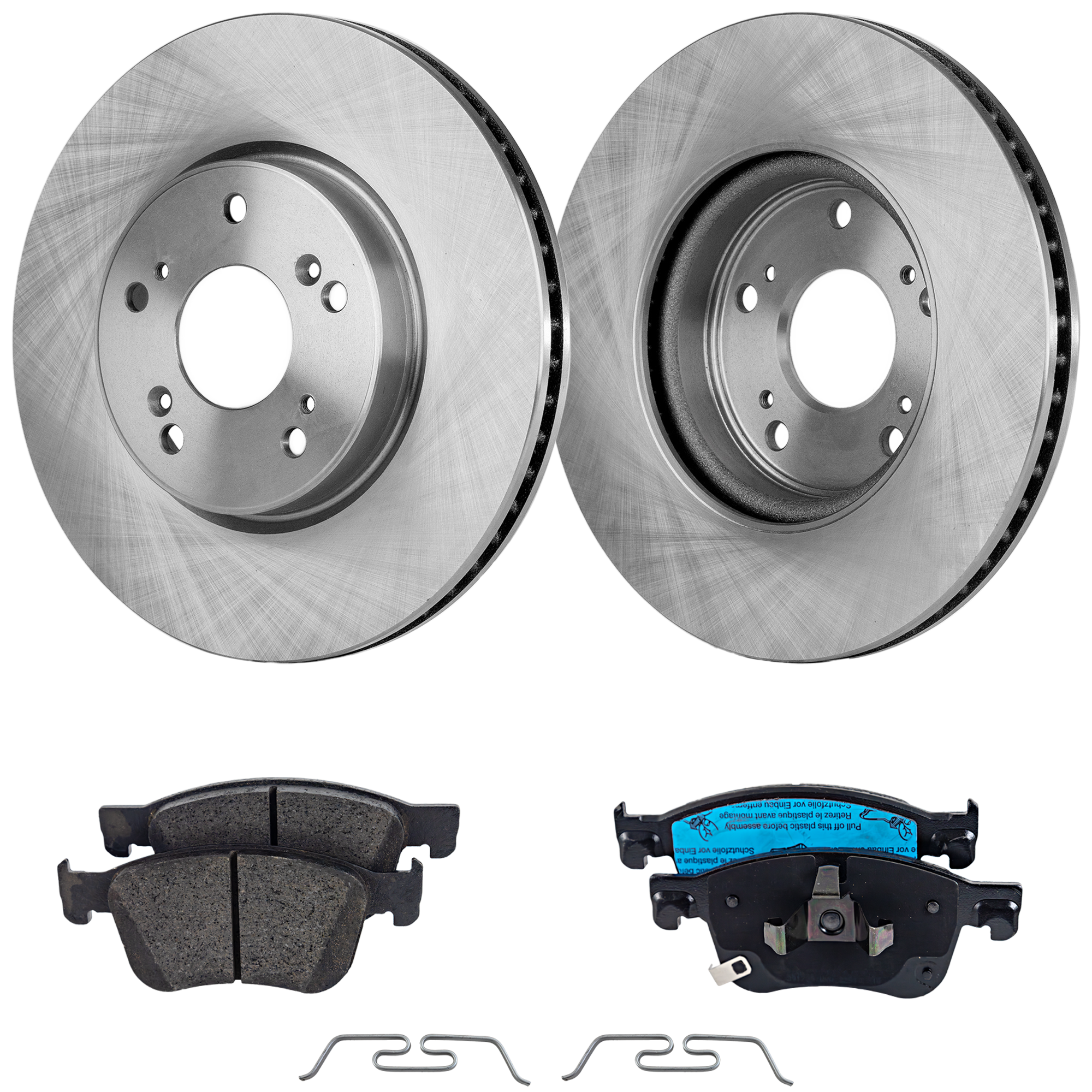AM ACCORD 18-20 FRONT BRAKE DISC AND PAD KIT 4 pc Kit SKU KIT 021623-12 OEM 45251T3VA00-43022TVAA03-43022T