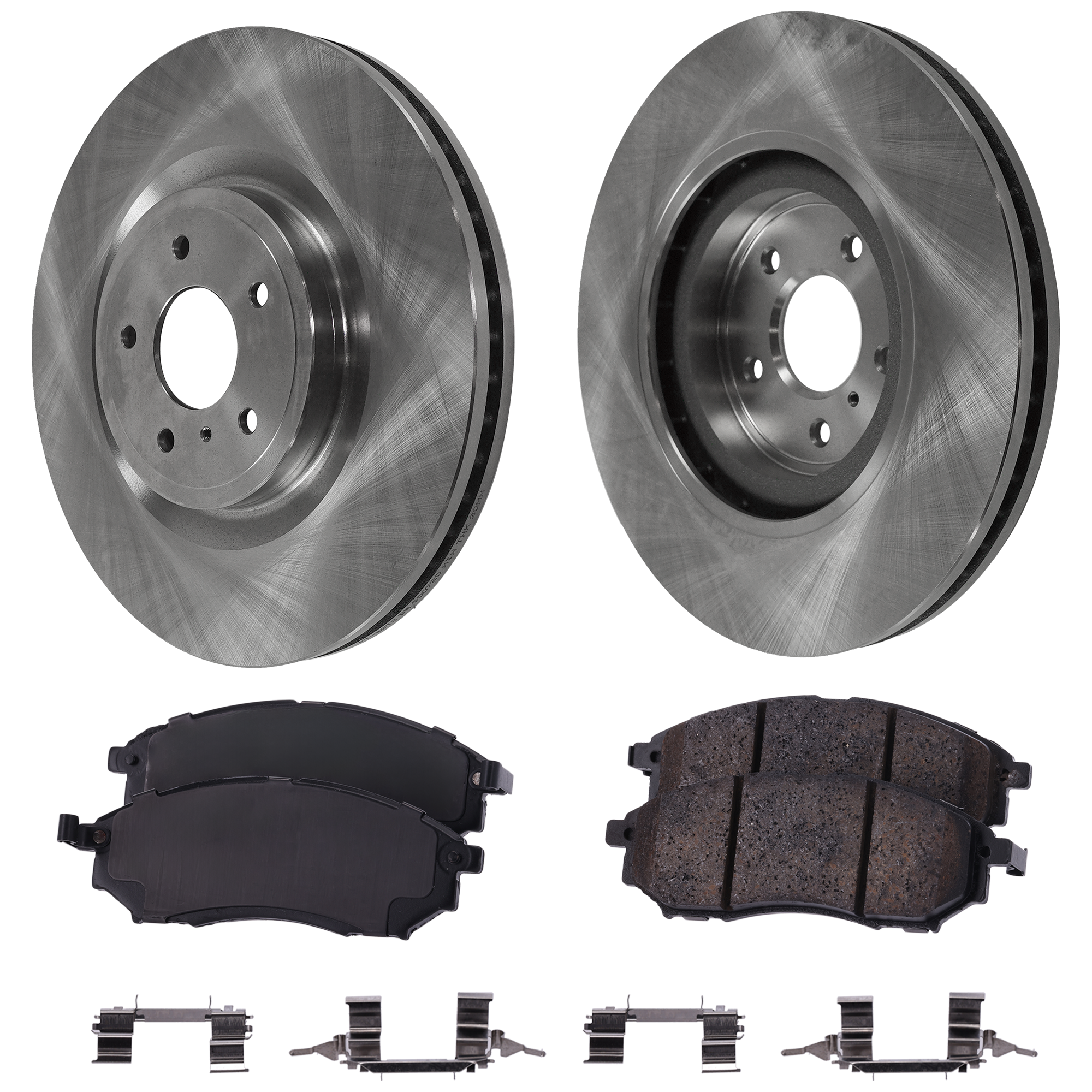 AM 370Z 09-19 Q70L 15-19 FRONT BRAKE DISC AND PAD KIT 4 pc kit SKU KIT 021623-15 OEM 40206JL00A 41060AR090-41060AT3