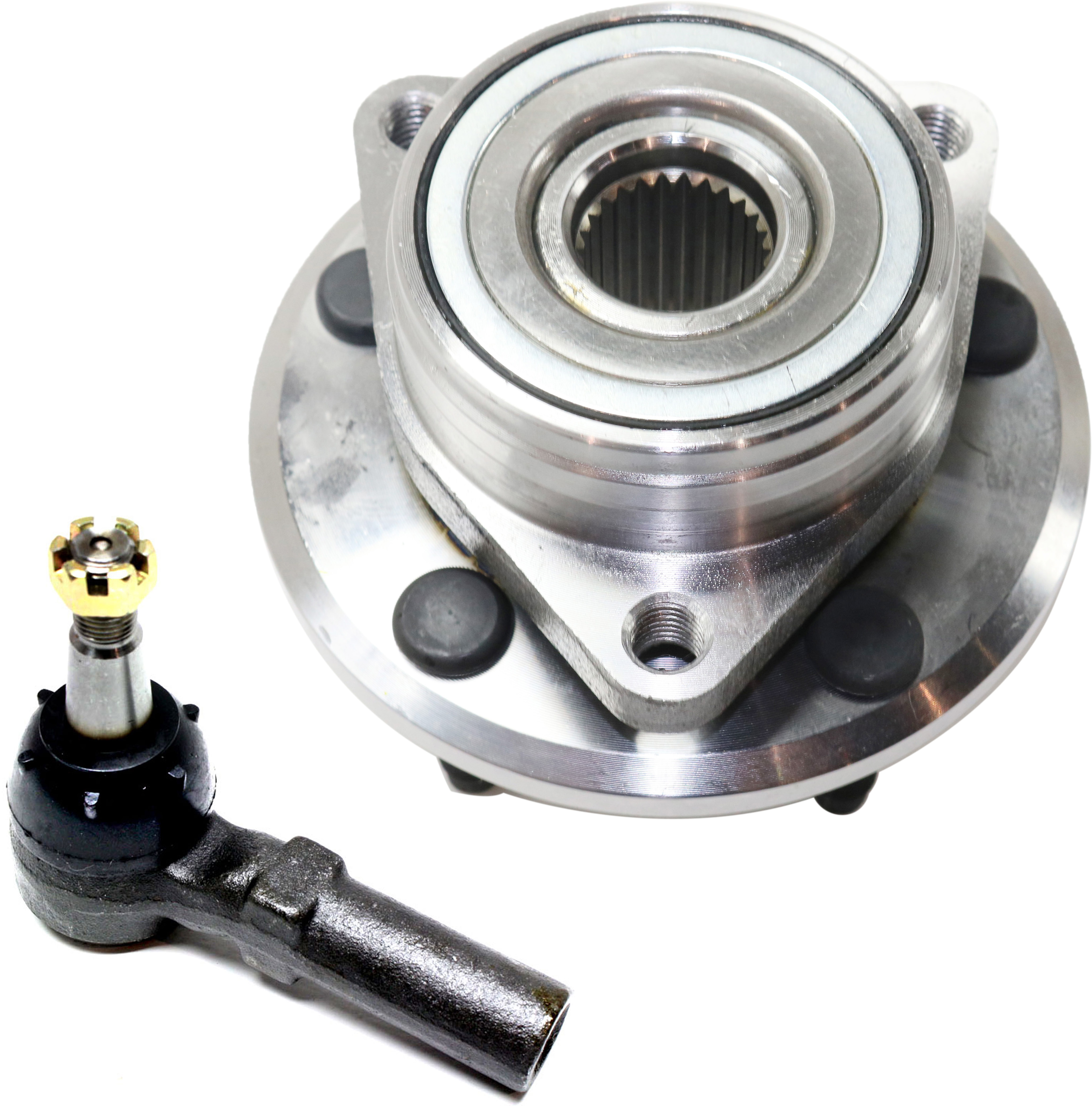 AM SABLE 96-05 TAURUS 96-07 FRONT HUB ASSEMBLY RH=LH 2 pc Kit FWD with Tie Rod End SKU KIT 022118-08 OEM 3F1Z1104BA F6DZ3A130A 3F1Z3A13