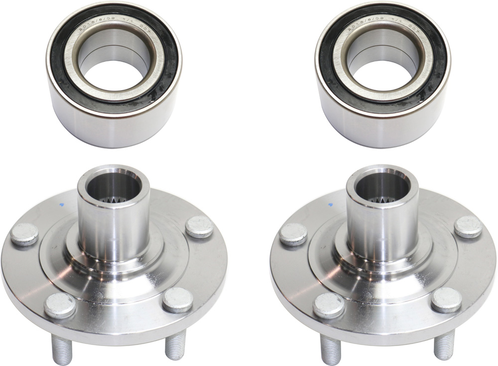 AM MAZDA 3-05-13 MAZDA 5-06-15 FRONT HUB ASSEMBLY RH AND LH 4 pc Kit with Wheel Bearings SKU KIT 022119-06