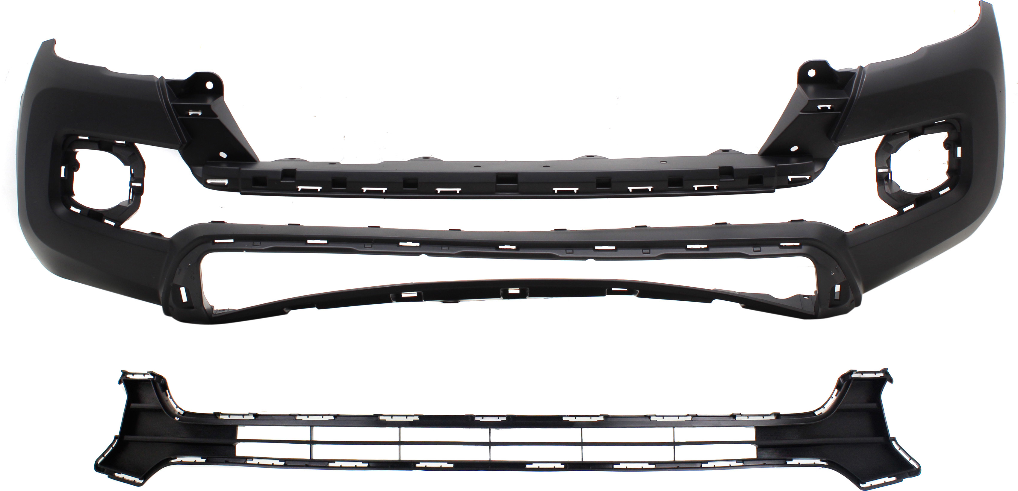 AM TACOMA 16-23 FRONT BUMPER COVER 2 pc Kit with Bumper Grille SKU KIT 022119-24 Partslink TO1000425 TO1036168 OEM 5211904907 PFM 5311204050