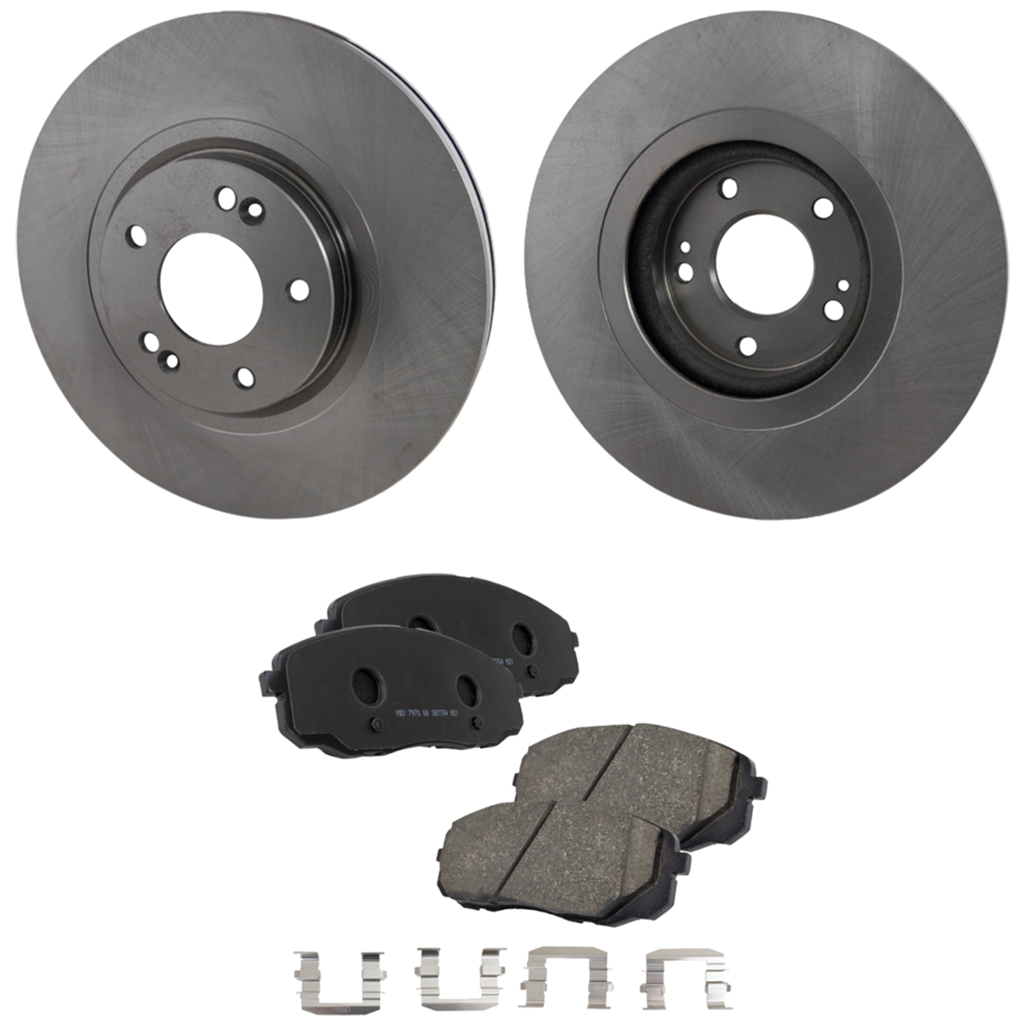 AM SEDONA 15-20 FRONT BRAKE DISC AND PAD KIT 4 pc kit Plain Surface 5 Lugs Ceramic SKU KIT 022123-495 OEM 44885-850431-12150036-60021031