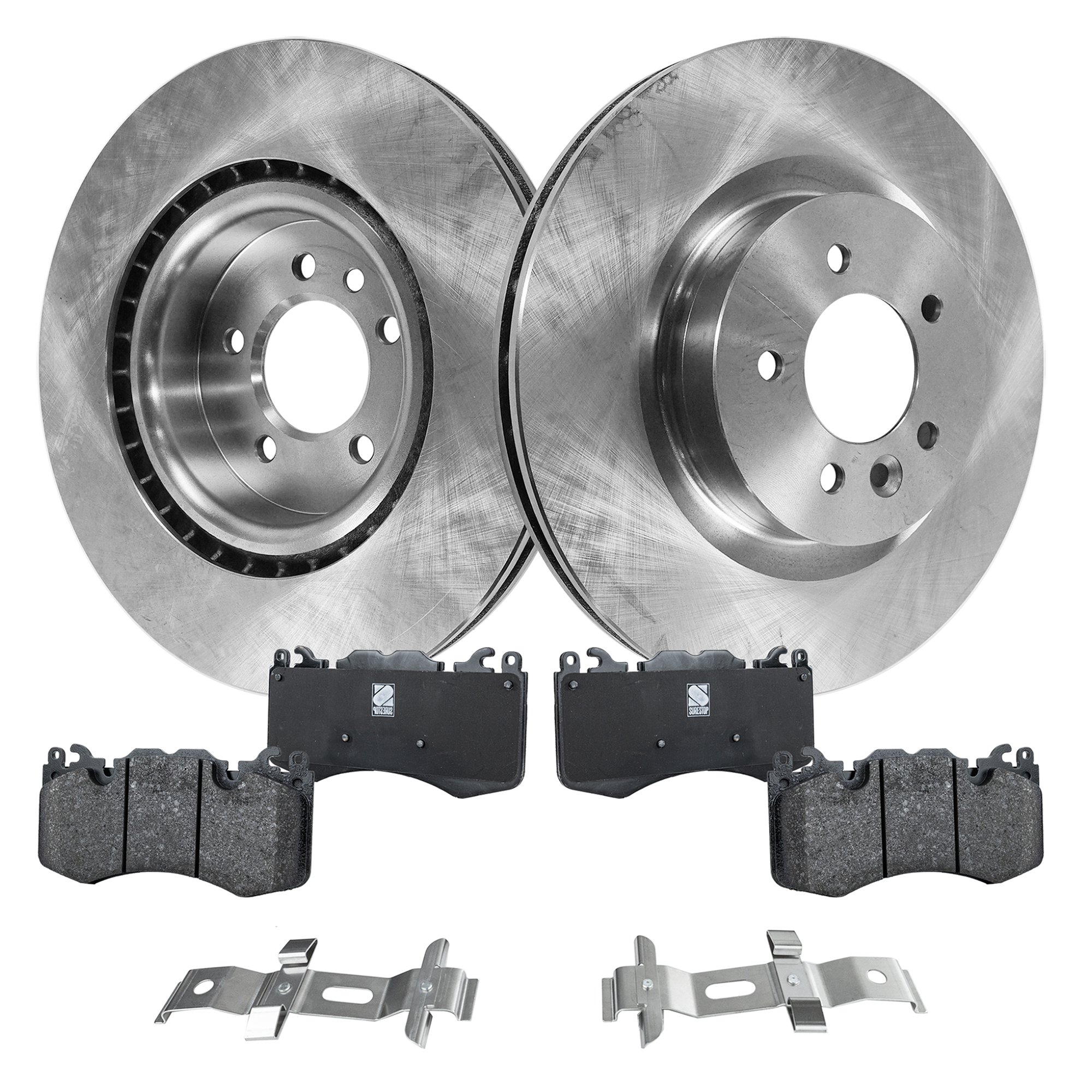 AM RANGE ROVER SPORT 11-17 RANGE ROVER 14-17 FRONT BRAKE DISC AND PAD KIT 2 Wheel Set SKU KIT 022123-496 OEM 34333-45434-900964-60011011-34