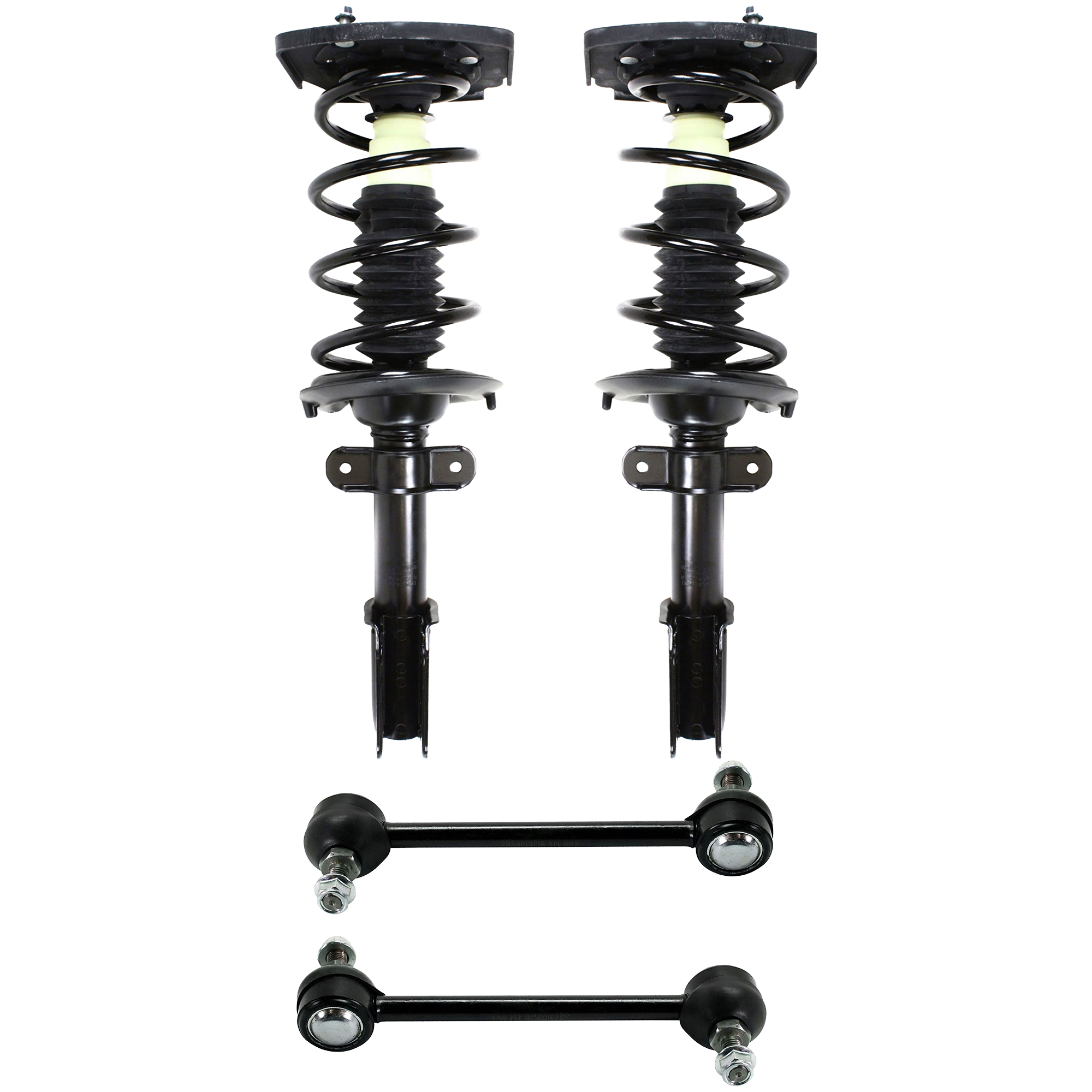 AM IMPALA 00-12 INTRIGUE 98-02 REAR SUSPENSION KIT RH AND LH 4 pc kit with Shock Absorber and Strut Assemblies and Sway Bar Links SKU KIT 022219-02 OEM 22064774-22064784-88965467-889
