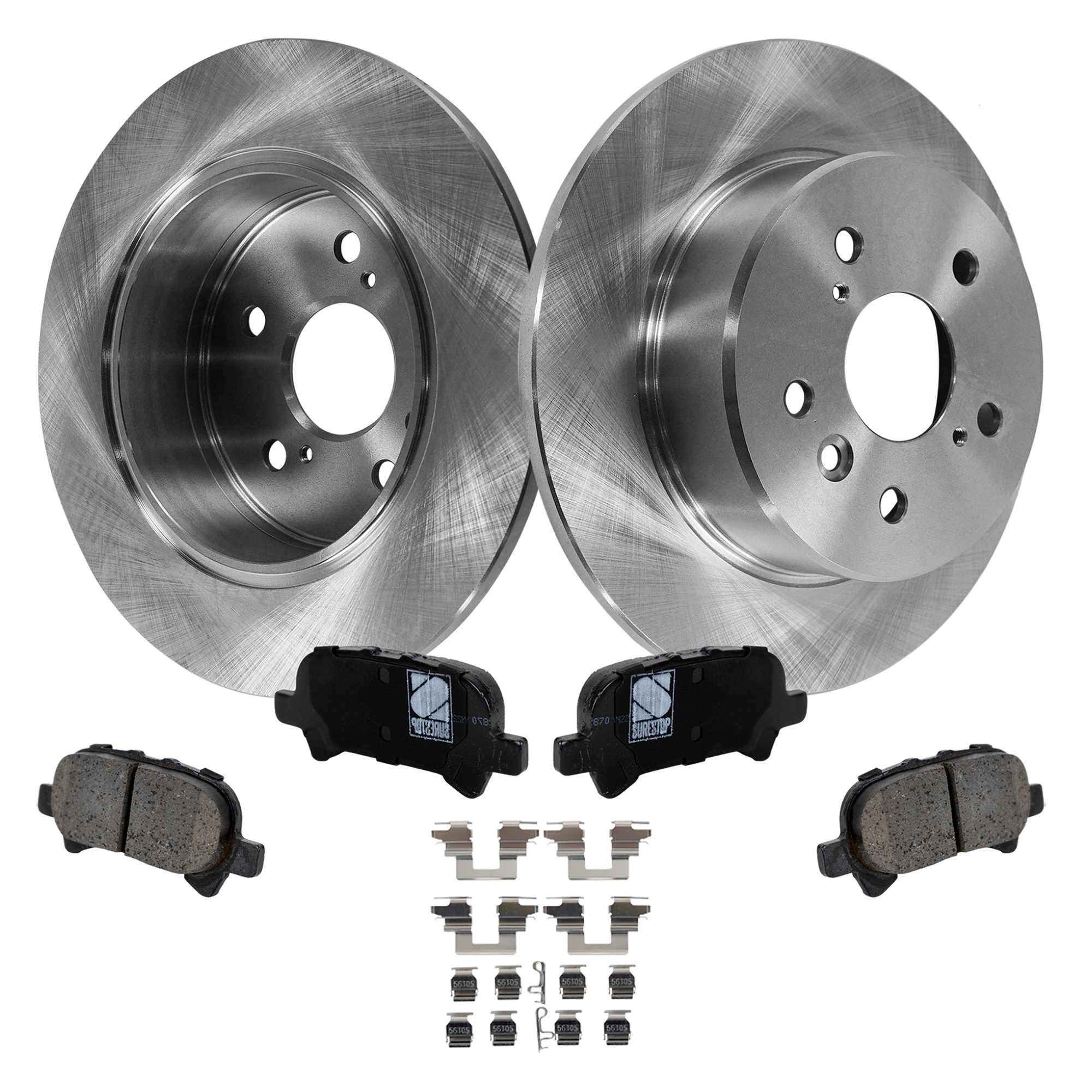 AM AVALON 00-04 REAR BRAKE DISC AND PAD KIT 4 pc Kit SKU KIT 022323-03 OEM 4243107030-0446606030-04466330