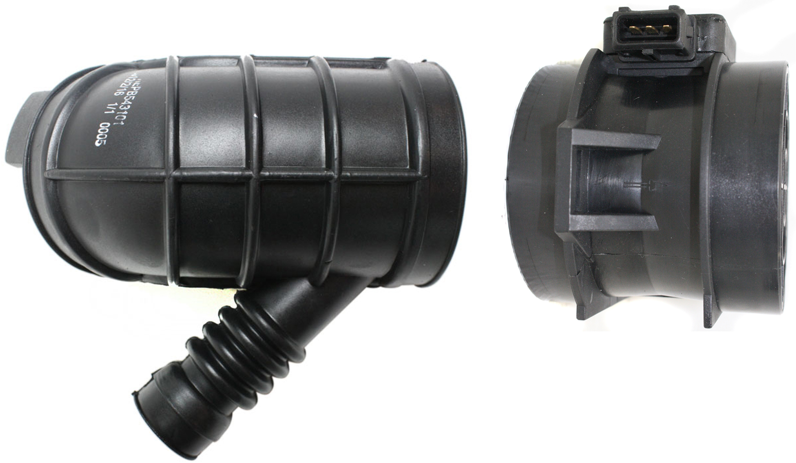 AM 3 SERIES 99-05 MASS AIR FLOW SENSOR 2 pc Kit with Air Intake Hose SKU KIT 022415-06