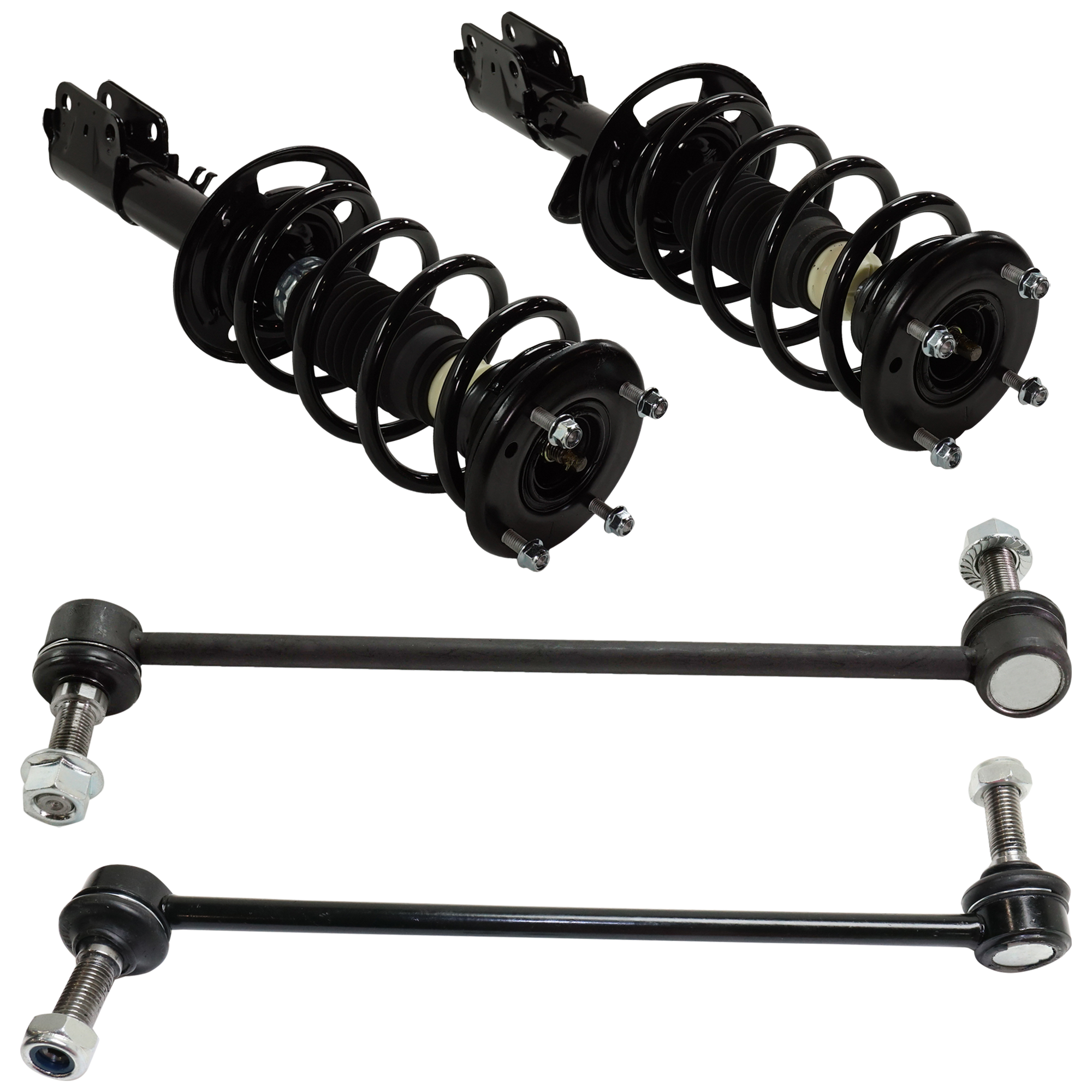 AM EXPLORER 13-19 FRONT SUSPENSION KIT RH AND LH 4 pc Kit with Loaded Struts and Sway Bar Links SKU KIT 022421-03-64 OEM 33FD1138-172730 LS5494761L 118