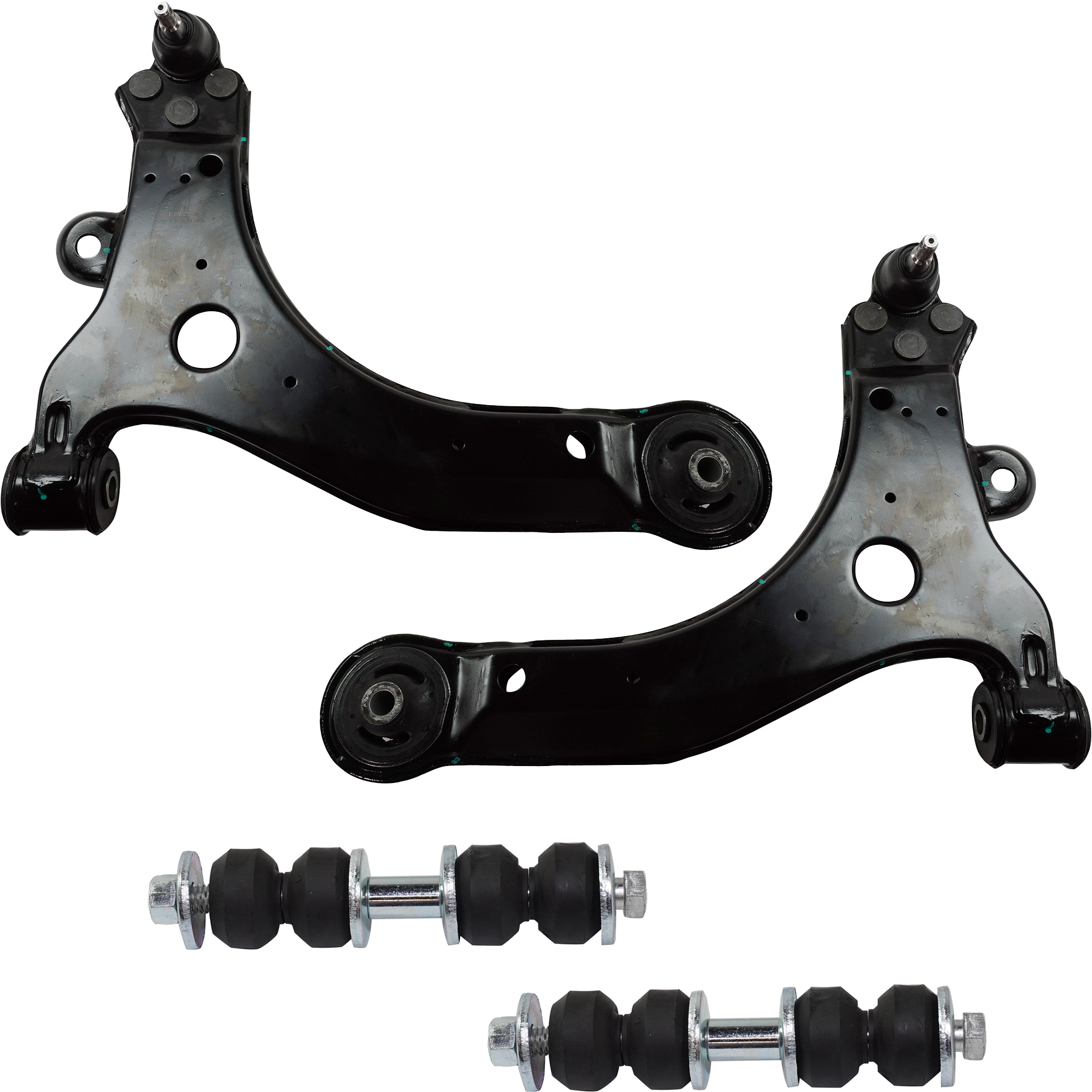 AM GRAND PRIX 97-08 IMPALA LIMITED 14-16 FRONT CONTROL ARM KIT RH AND LH Lower 4 pc kit with Sway Bar Links SKU KIT 022421-03-72 OEM 10344931-10420753-10344930-104