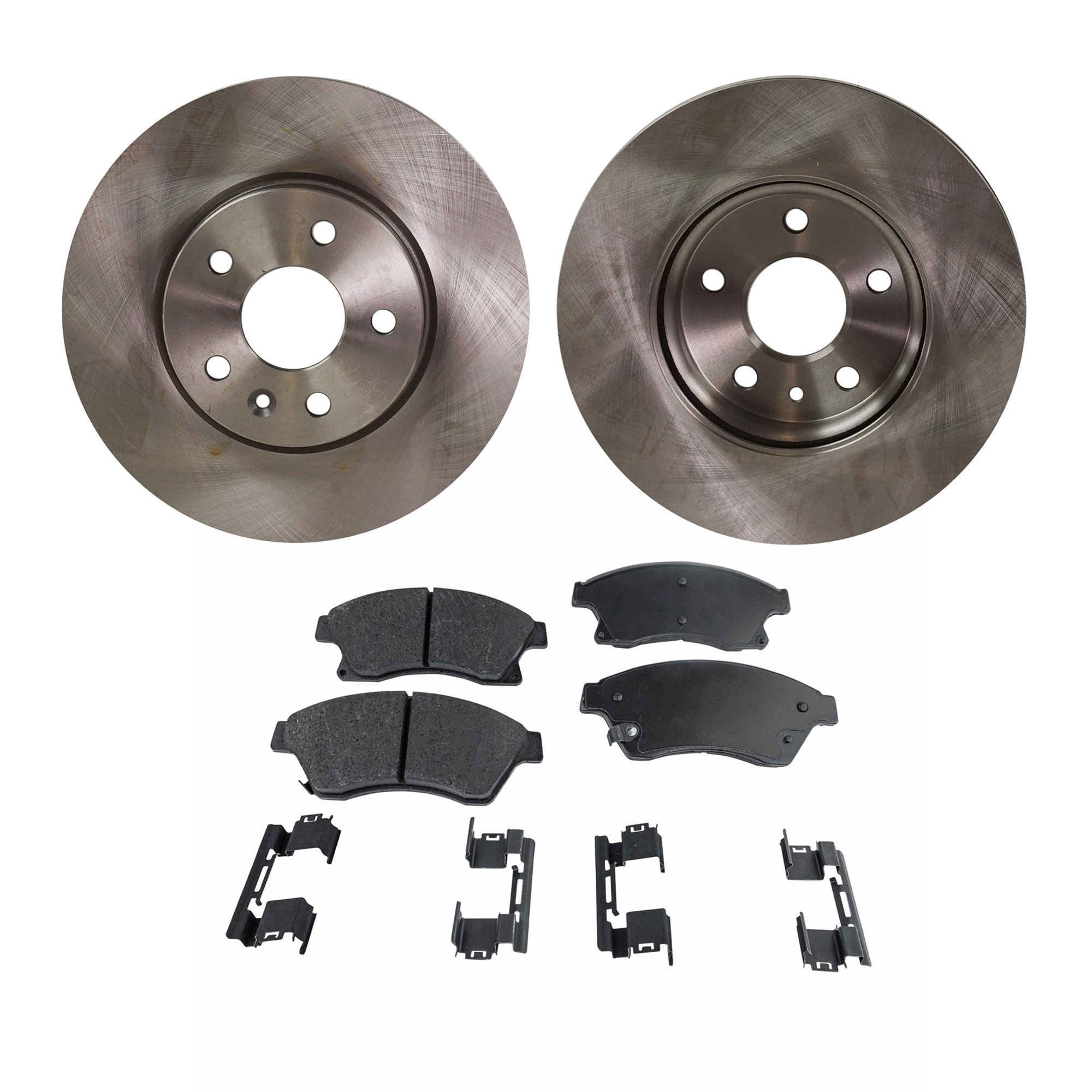 AM CRUZE 11-15 SONIC 12-17 FRONT BRAKE DISC AND PAD KIT 4 pc Kit SKU KIT 022421-03-74 OEM 13356286-13412807-42570931