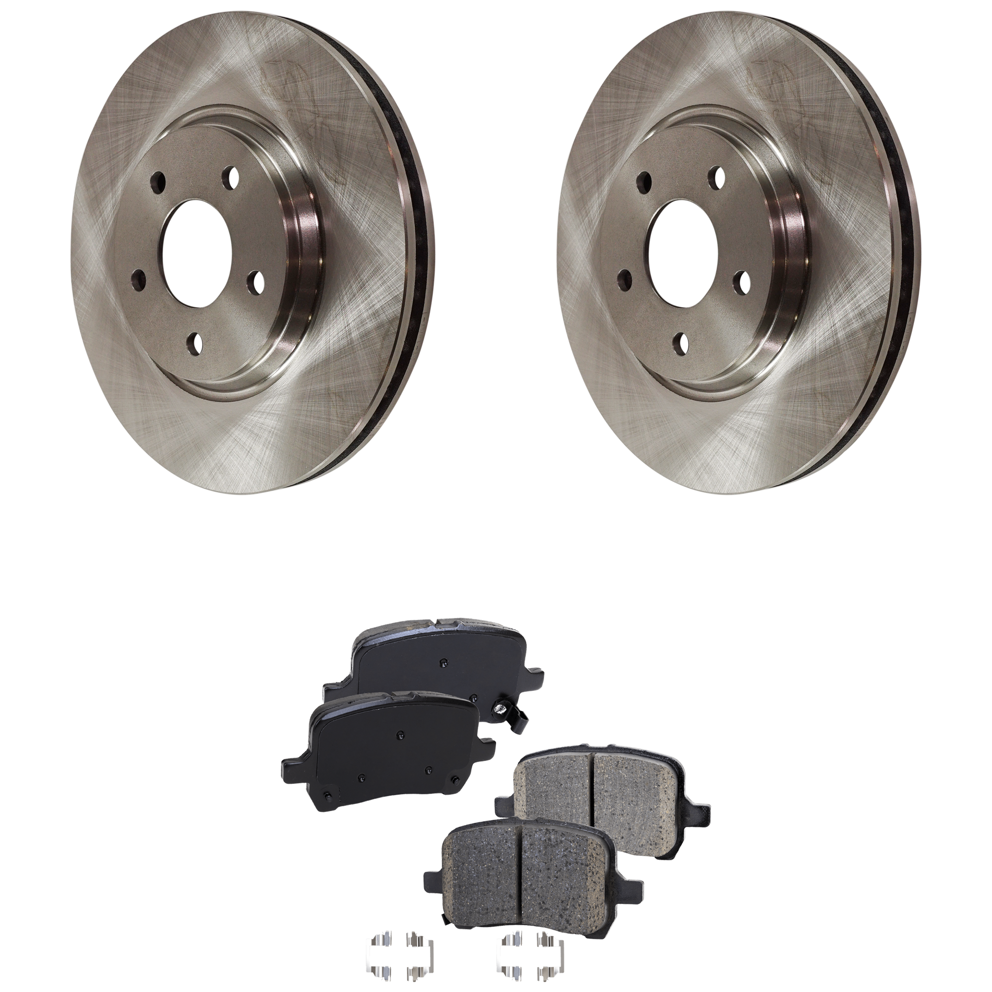 AM ION 04-07 FRONT BRAKE DISC AND PAD KIT 4 pc kit SKU KIT 022421-03-75 OEM 22705375-15856665-25797350-209