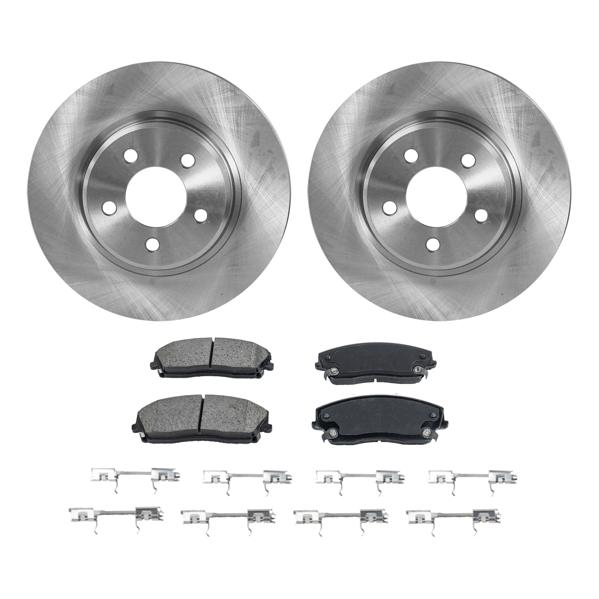 AM CHRYSLER 300-05-22 CHARGER 06-22 FRONT BRAKE DISC AND PAD KIT 2 Wheel Set SKU KIT 022421-03-92 OEM 4779196AD 4779196AE 4779196AF