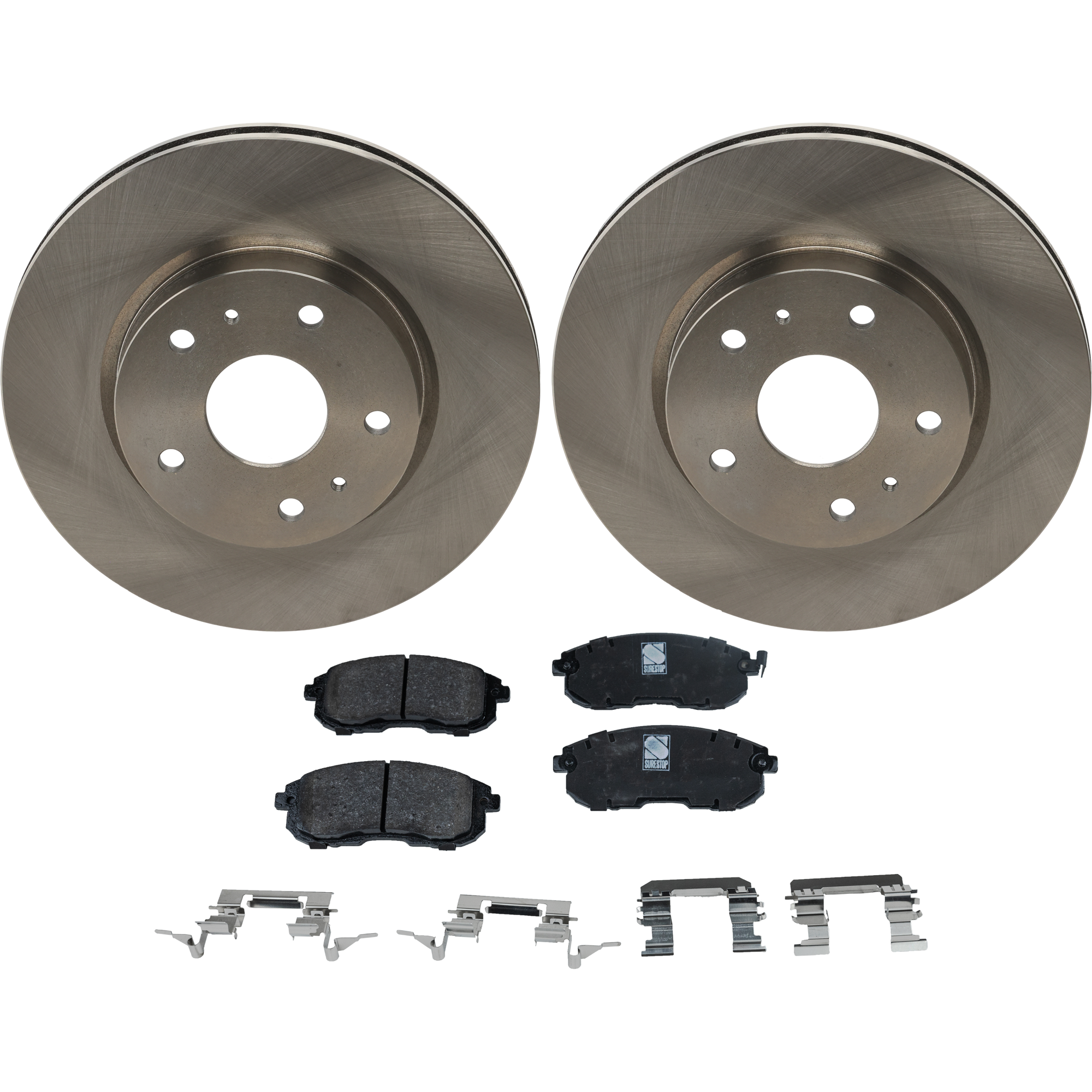 AM SX4-07-08 FRONT BRAKE DISC AND PAD KIT 4 pc kit SKU KIT 022423-01 OEM 31499-44696-850069-900642-6000