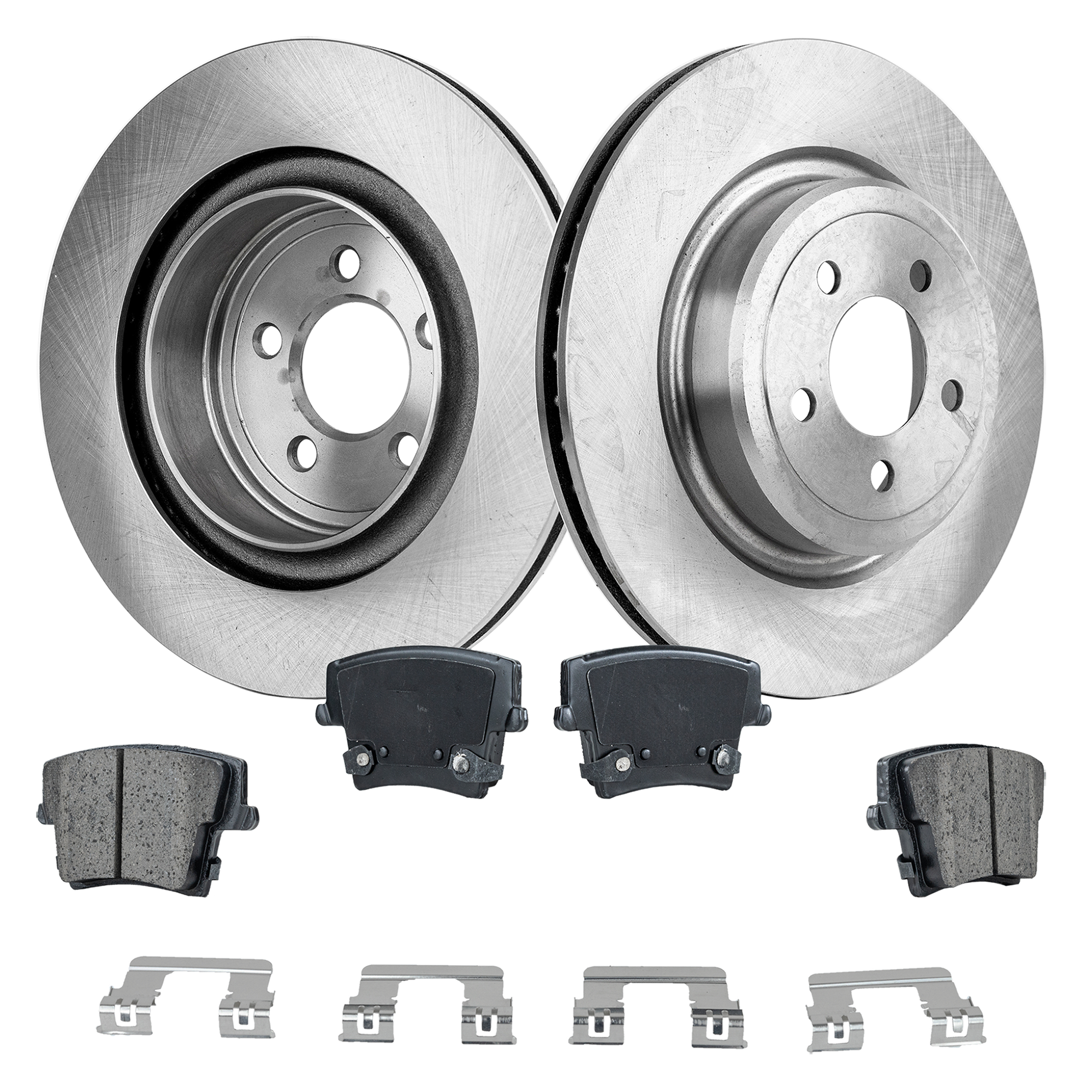 AM CHARGER 11-11 CHRYSLER 300-14-16 REAR BRAKE DISC AND PAD KIT 2 Wheel Set Plain Surface 5 Lugs Ceramic SKU KIT 022423-09 OEM 4779438AB 4779438AD 4779438AF