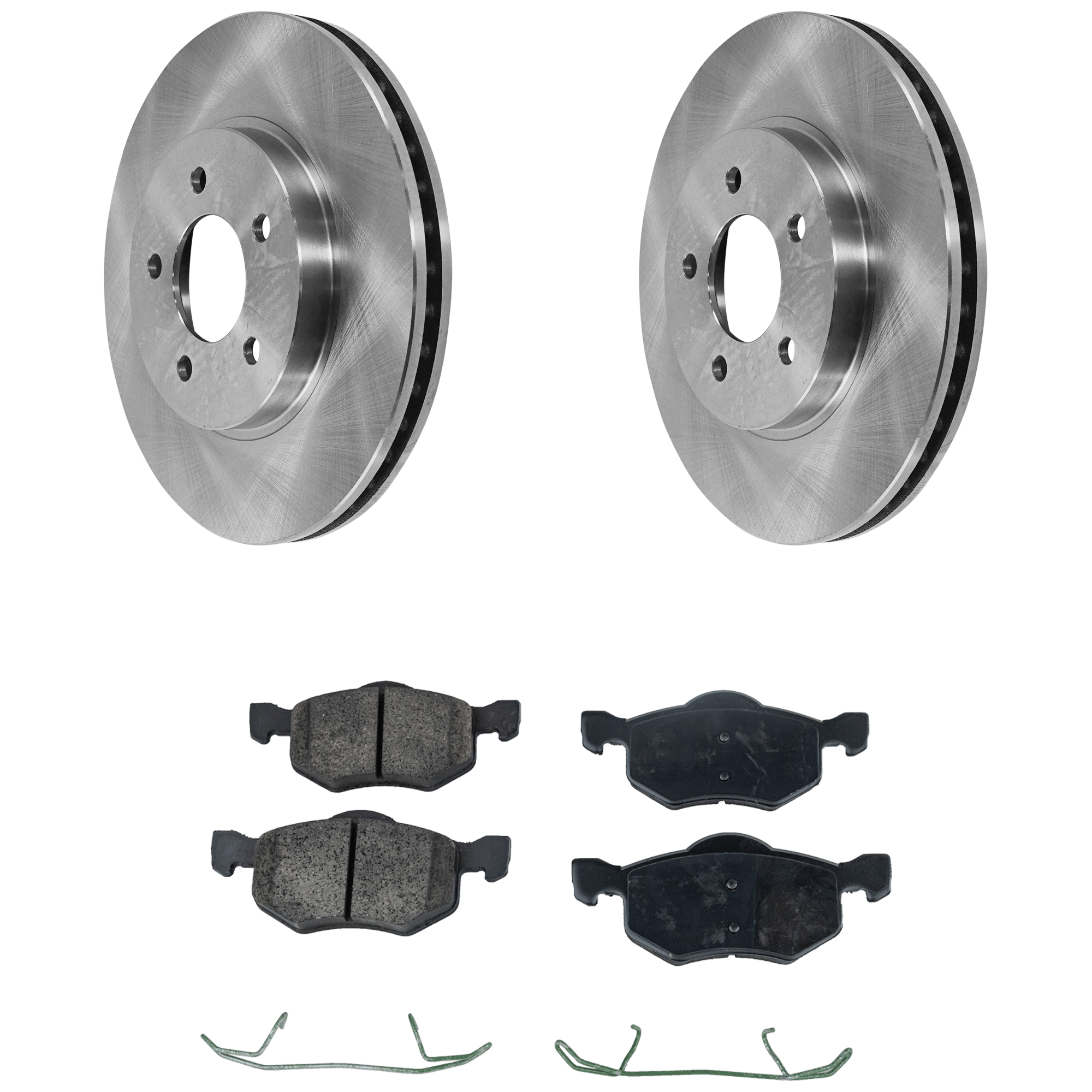 AM ESCAPE MARINER 05-07 FRONT BRAKE DISC AND PAD KIT 4 pc kit SKU KIT 022423-13 OEM 5L8Z1125AA 5U2Z1V125AB 1U2Z2V0