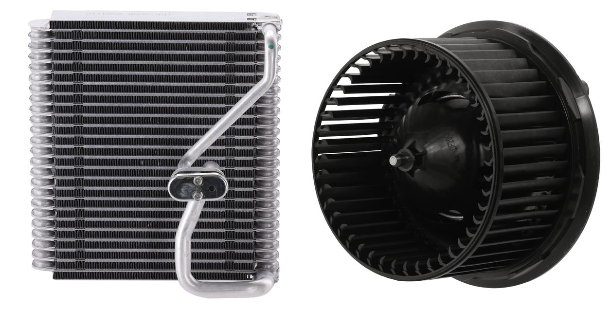 AM EXPLORER 12-15 FLEX 13-19 A C EVAPORATOR 2 pc Kit Front w Blower Motor SKU KIT 022426-25 Partslink FO3126145 OEM DG1Z19850D CG1Z19805D DG1Z1980