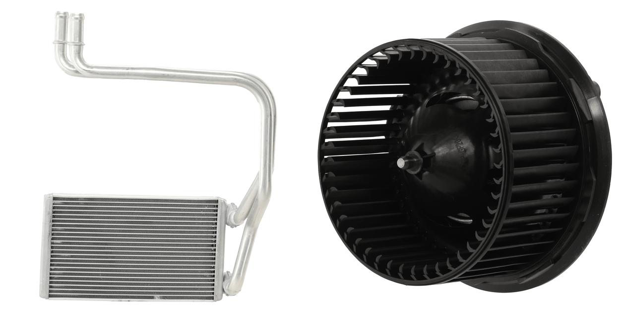 AM EXPLORER 12-15 FLEX 13-19 HEATER CORE 2 pc Kit Front w Blower Motor SKU KIT 022426-28 Partslink FO3126145 OEM AA5Z18476B CG1Z18476B CG1Z1980