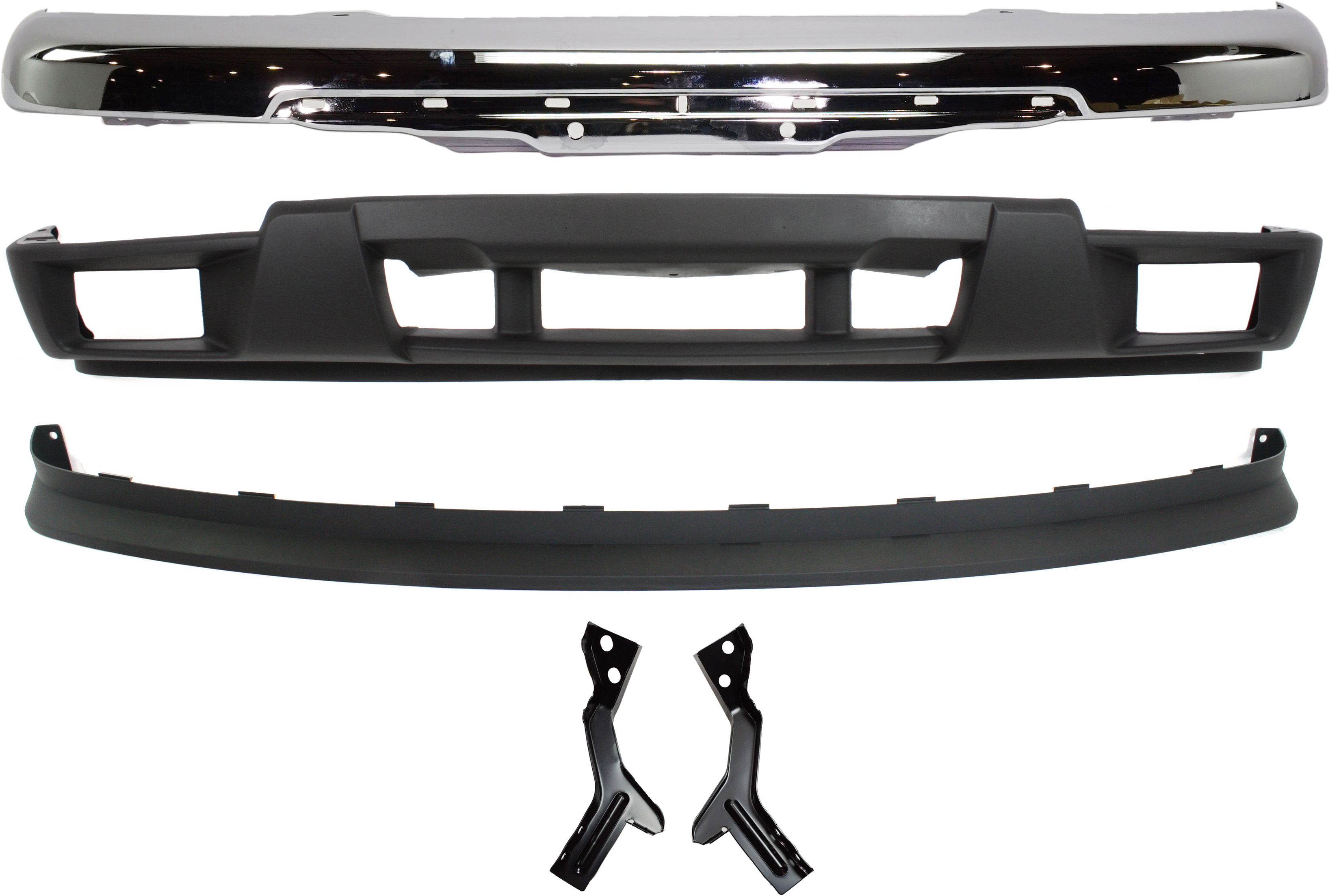 AM CANYON COLORADO 04-12 FRONT BUMPER 3 pc kit w Bumper Cover and Valance SKU KIT 022521-02 Partslink GM1002460 GM1000722 GM1092183 OEM 19210442-12335805-15888037
