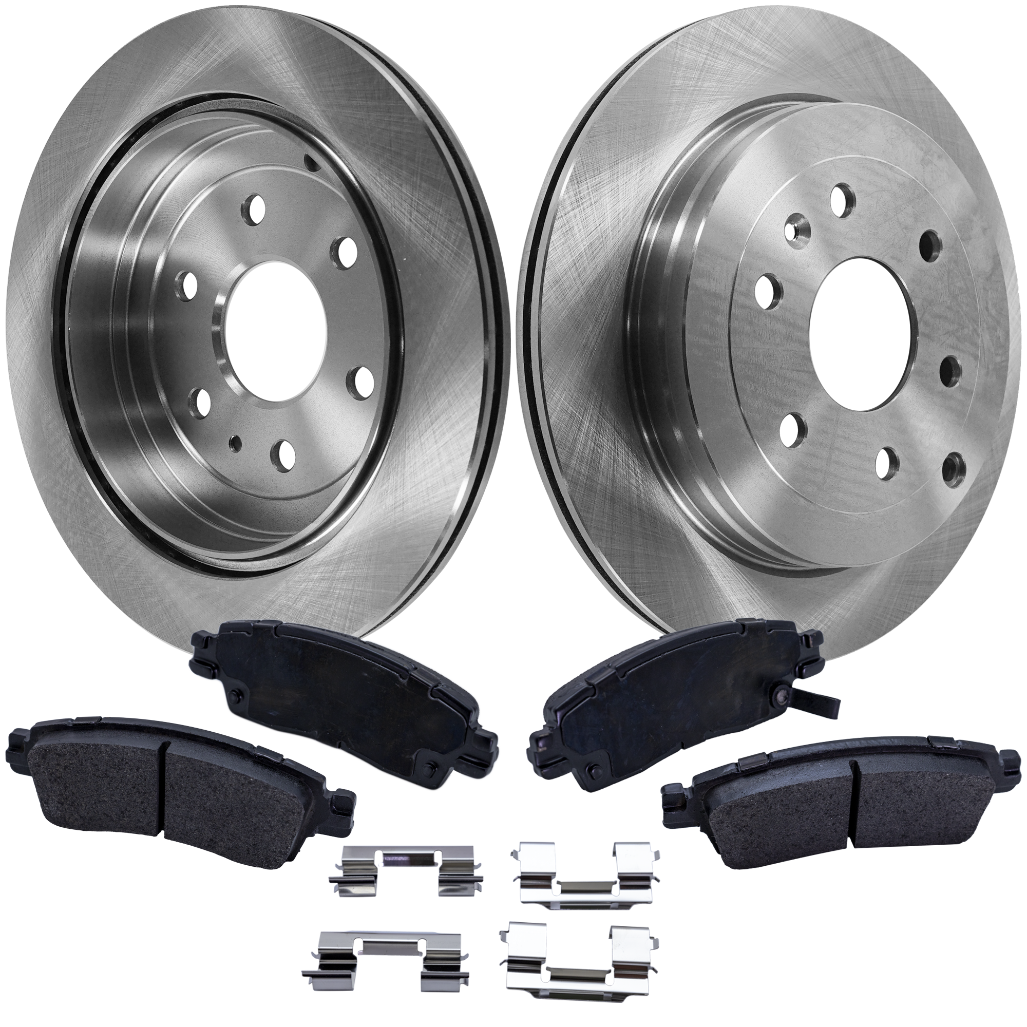 AM ACADIA 07-17 ACADIA LIMITED 17-17 REAR BRAKE DISC AND PAD KIT 4 pc Kit SKU KIT 022521-03-104 OEM 7R3Z1125A 15855898-19122385-19