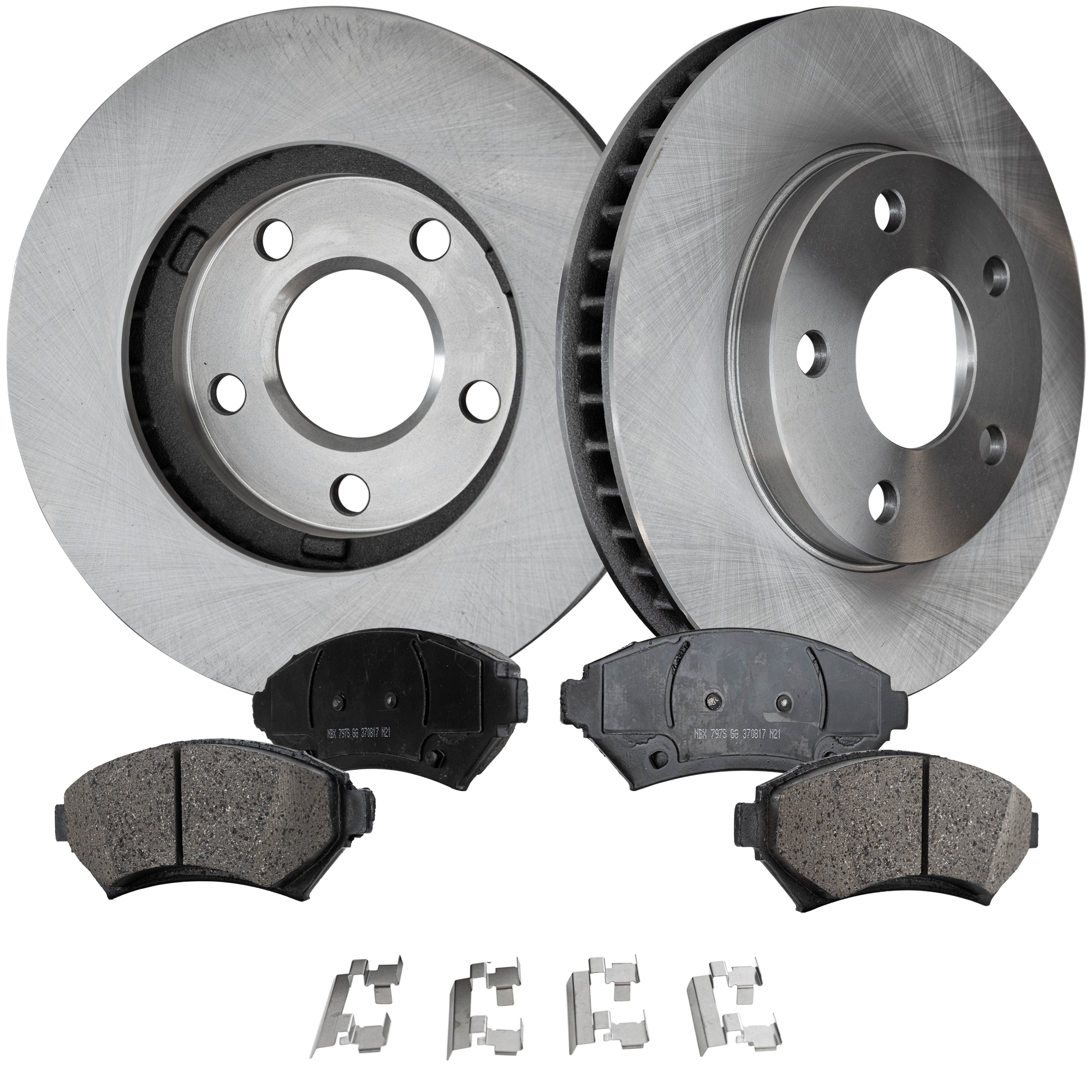 AM BONNEVILLE LESABRE 00-05 FRONT BRAKE DISC AND PAD KIT 2 Wheel Set SKU KIT 022521-03-107 OEM 569-019-180-249-611-000-000-000-000