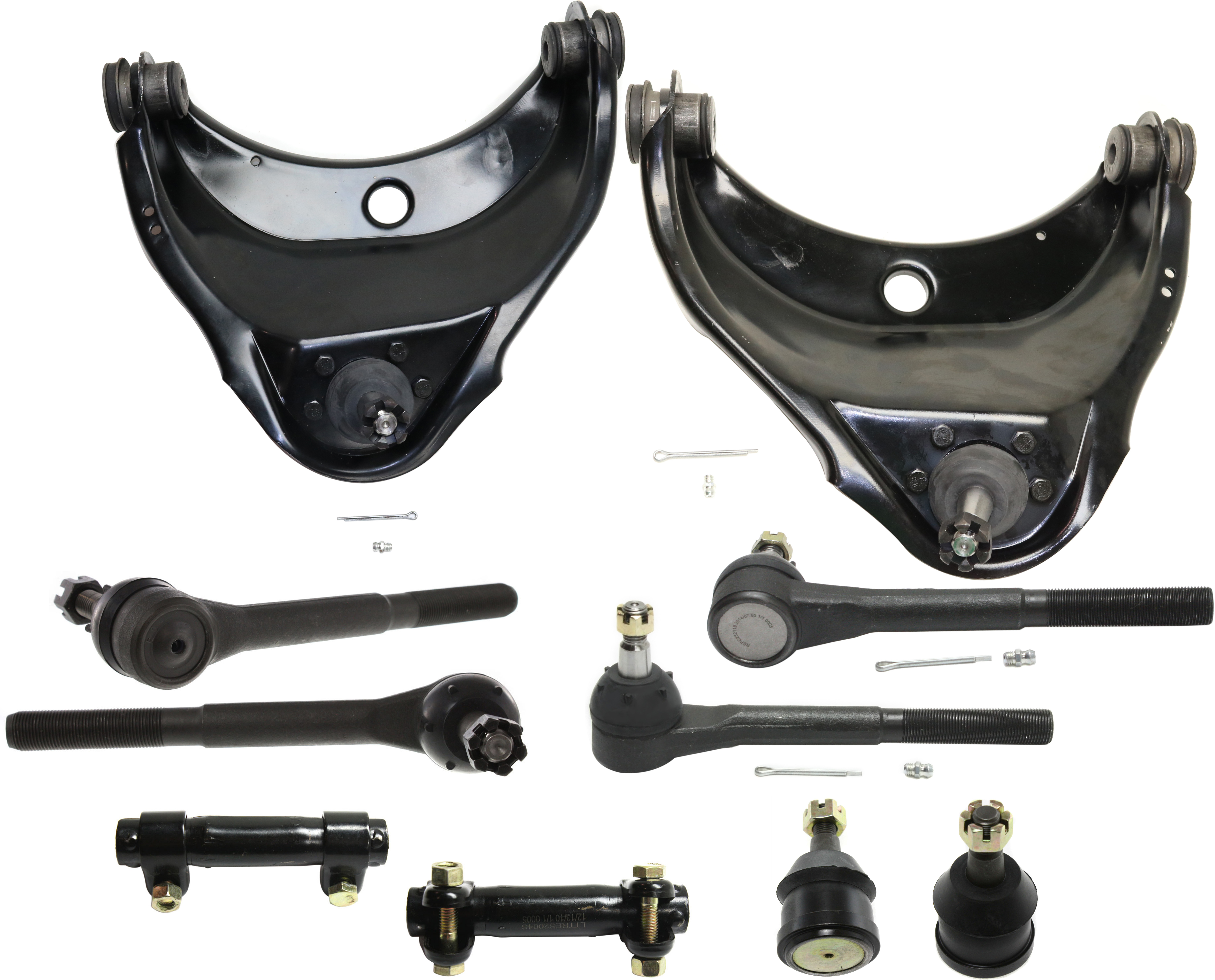 AM C K FULL SIZE P U 93-00 EXPRESS SAVANA 96-02 FRONT CONTROL ARM KIT RH AND LH Upper 10 pc kit w Ball Joints Control Arms Tie Rod Adjusting Sleeves and Tie Rod Ends SKU KIT 022521-03-111 OEM 104101-2601312-5051134-1561642
