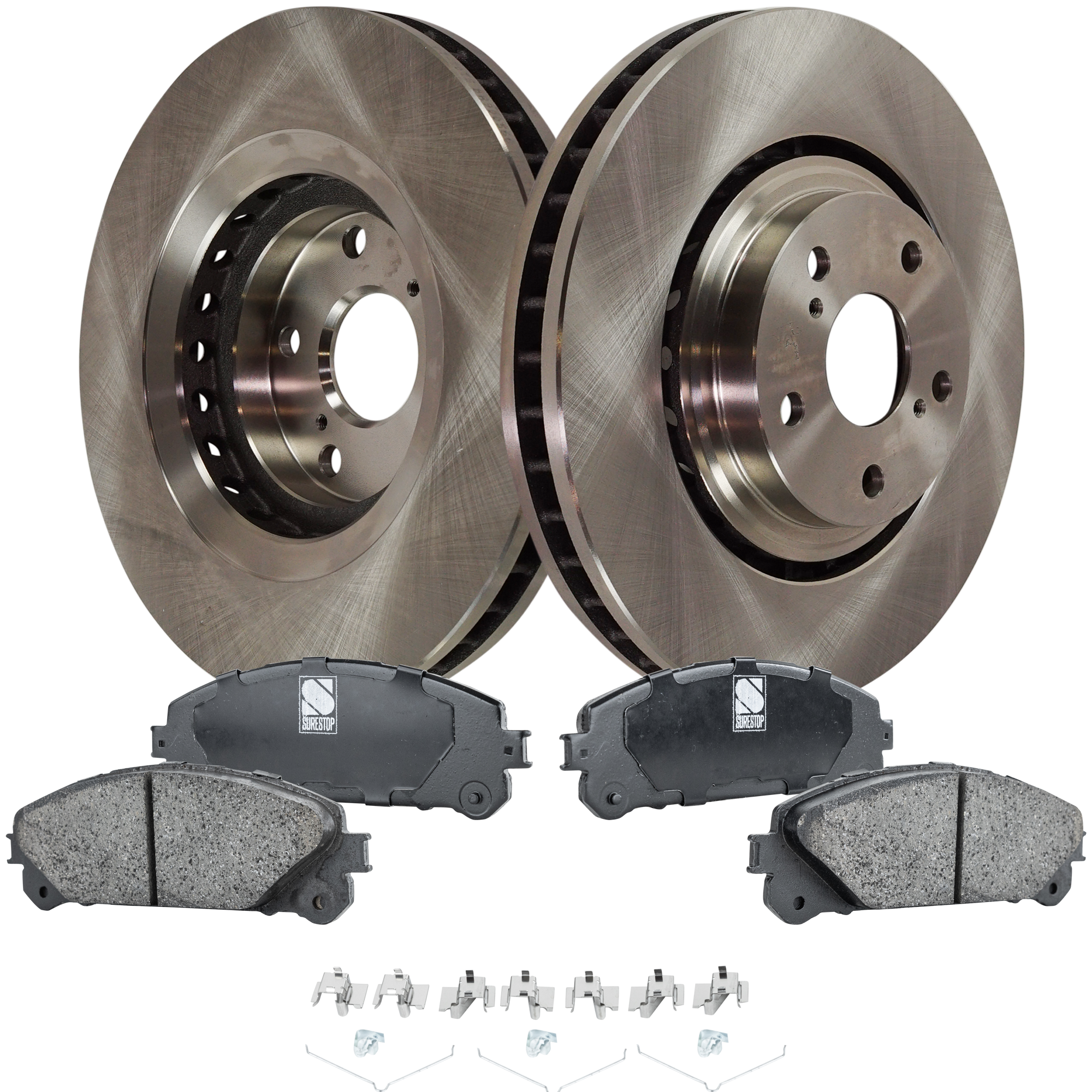 AM HIGHLANDER 08-19 NX300-18-21 FRONT BRAKE DISC AND PAD KIT 4 pc Kit SKU KIT 022521-03-117 OEM 4351248110-435120E030-04465025