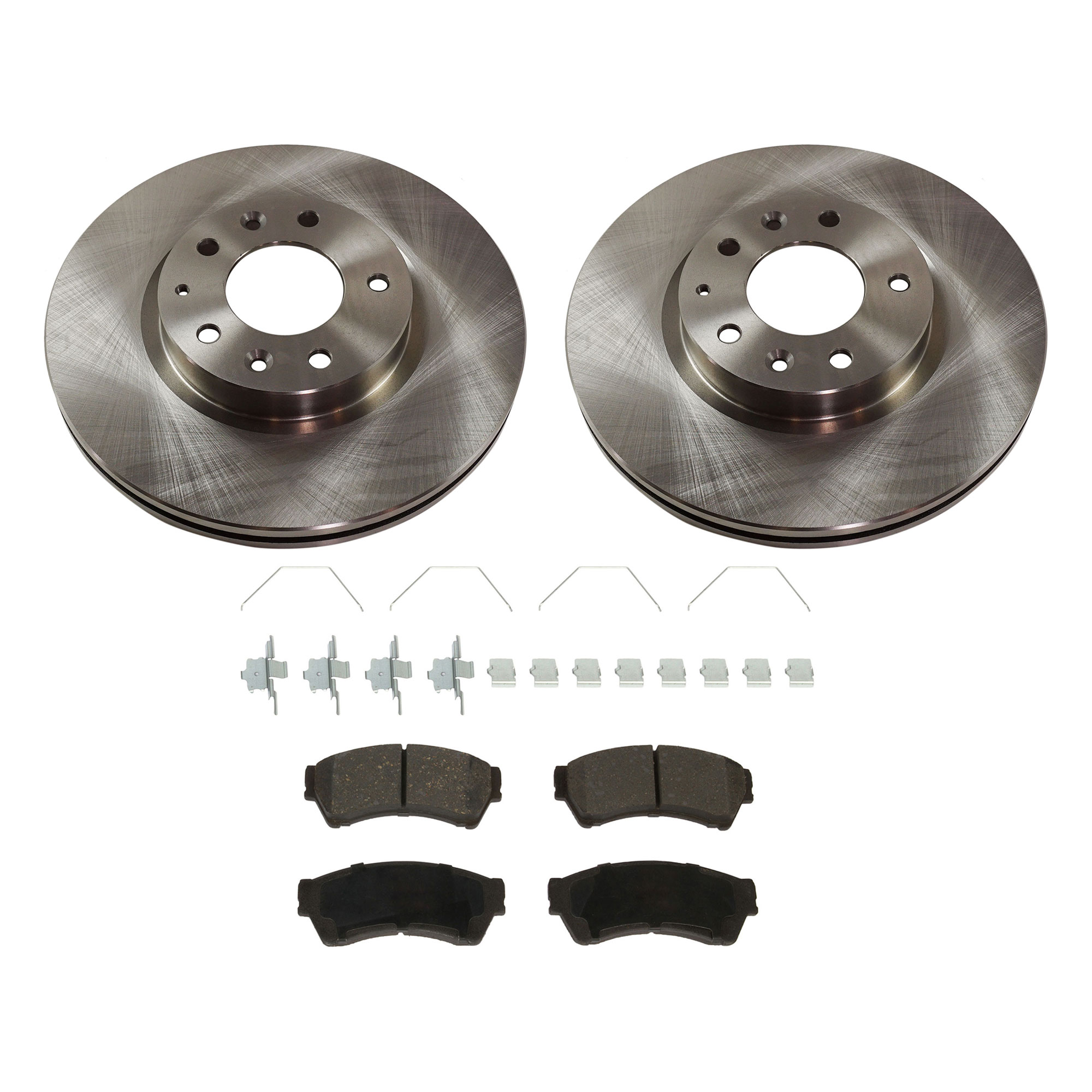 AM MAZDA 6-08-13 MKZ 07-12 FRONT BRAKE DISC AND PAD KIT 4 pc kit SKU KIT 022521-03-118 OEM 6E5Z1125AA GP7Y3325XB 9E5Z1125