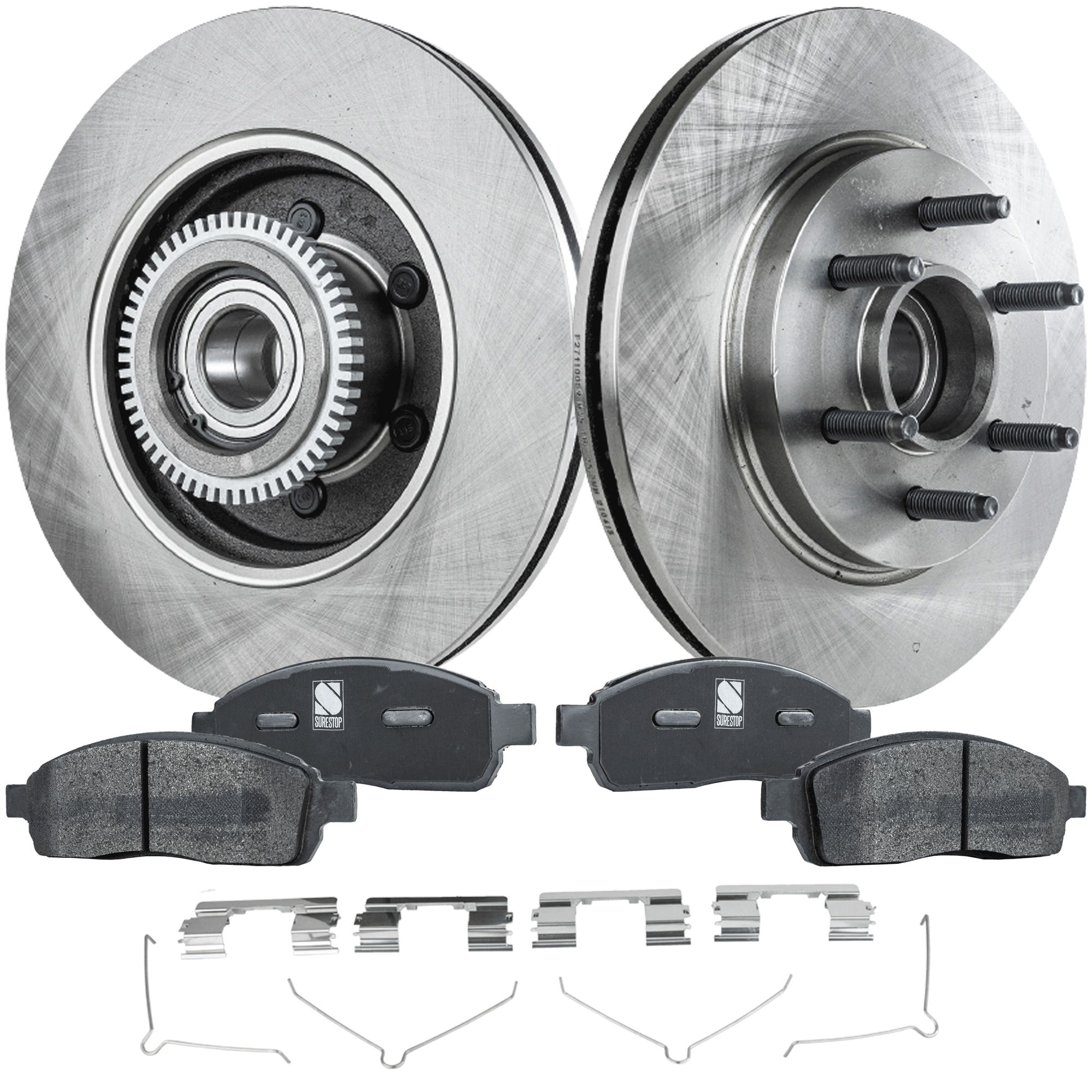 AM F 150-04-08 MARK LT 06-08 FRONT BRAKE DISC AND PAD KIT 4 pc kit Rear Wheel Drive 6 Lugs SKU KIT 022521-03-147 OEM 4L3Z1102AA 8L3Z1102A 5L3Z1102A