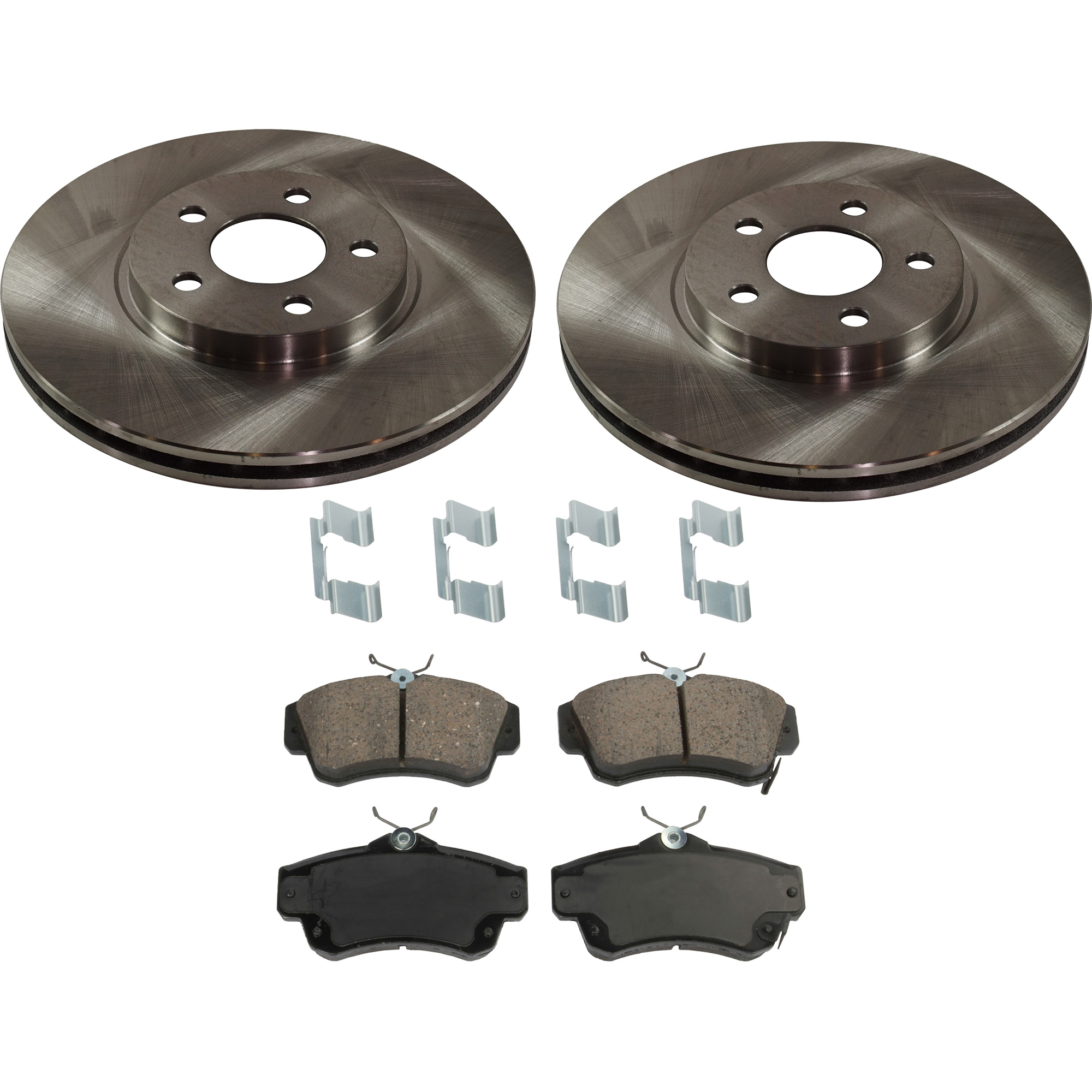 AM PT CRUISER 01-10 FRONT BRAKE DISC AND PAD KIT 4 pc kit SKU KIT 022521-03-150 OEM 4509994AA 4509994AD 5017843AA
