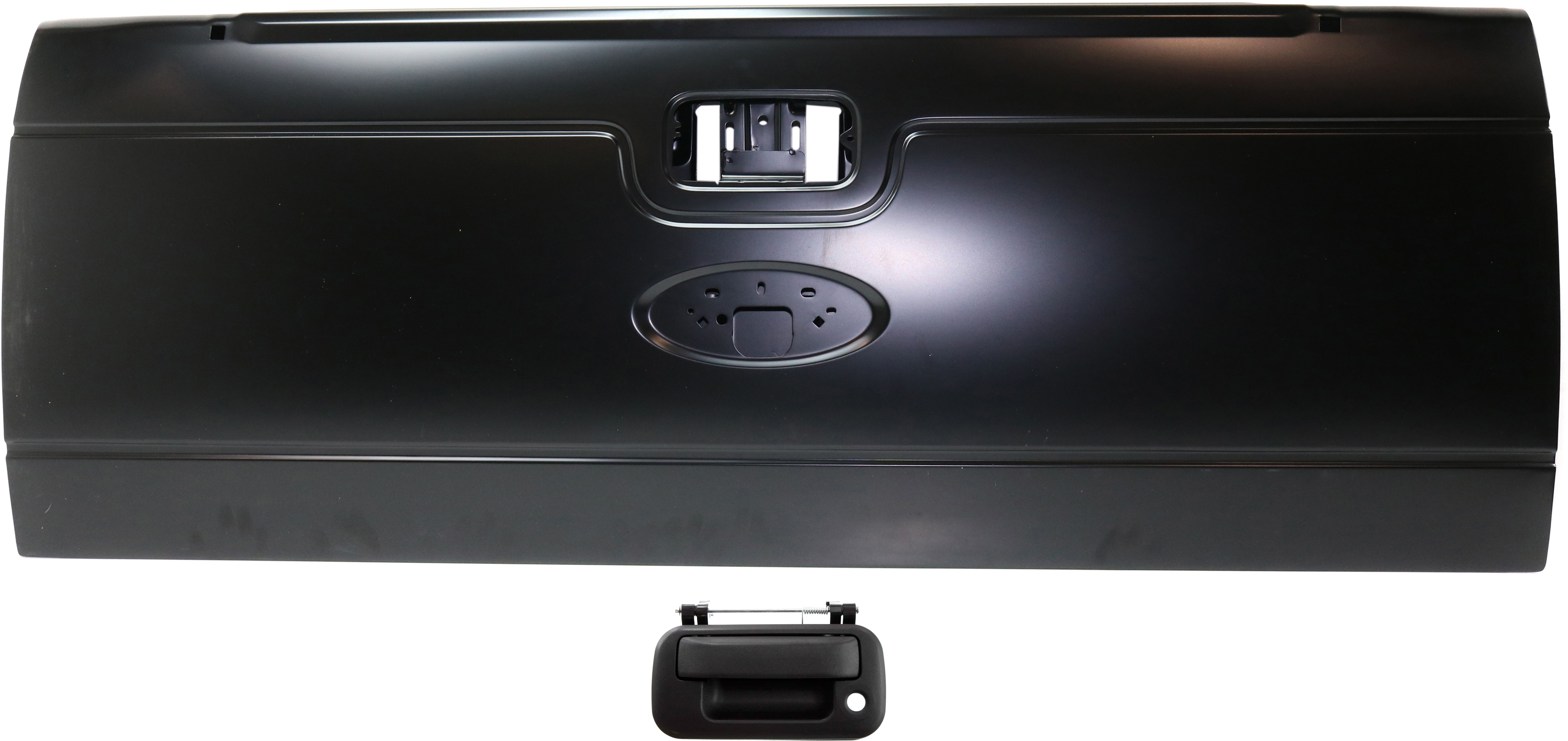 AM F 250 F 350 SUPER DUTY 08-16 F 450 SUPER DUTY 10-16 AUTO BODY REPAIR w o Integrated Step 2 pc Kit with Tailgate Handle SKU KIT 022521-05 Partslink FO1900125 FO1915111 OEM DC3Z9940700A 4L3Z9943400AAA 8L