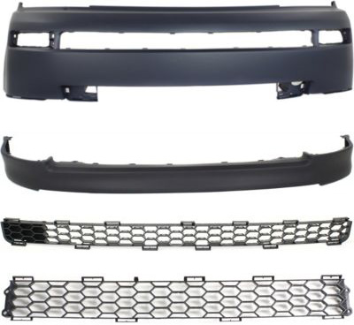 AM XB 04-06 FRONT VALANCE 4 pc kit with Bumper Cover and Bumper Grilles SKU KIT 022716-25 Partslink SC1093101 SC1000102 SC1036101 SC1036100 OEM 7685152070-5211952915-53112521