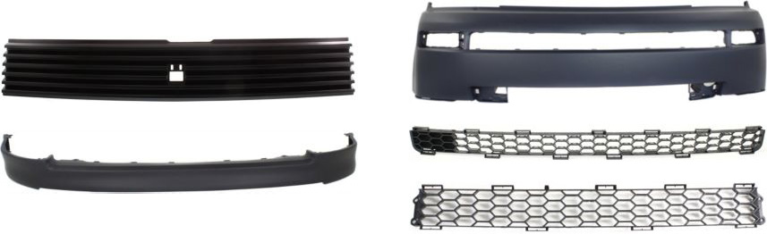 AM XB 04-06 FRONT LOWER VALANCE 5 pc kit with Bumper Cover Grille and Bumper Grilles SKU KIT 022716-28 Partslink SC1093101 SC1000102 SC1036101 SC1036100 SC1200101 OEM 7685152070-5211952915-53112521