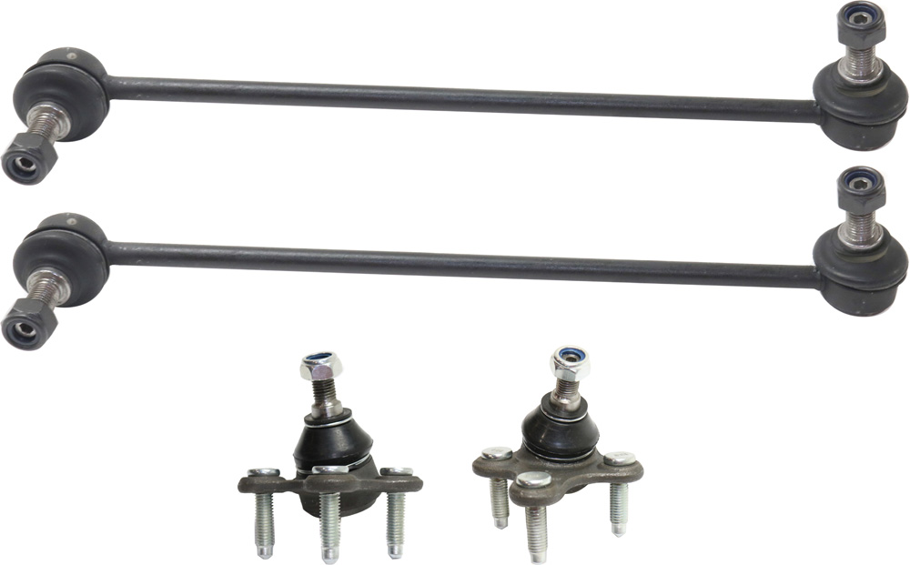 AM JETTA 05-18 PASSAT 12-20 FRONT SUSPENSION KIT RH AND LH 4 pc Kit with Ball Joints and Sway Bar Links SKU KIT 022718-01 OEM 1015972-2601617-5051337-1K0407