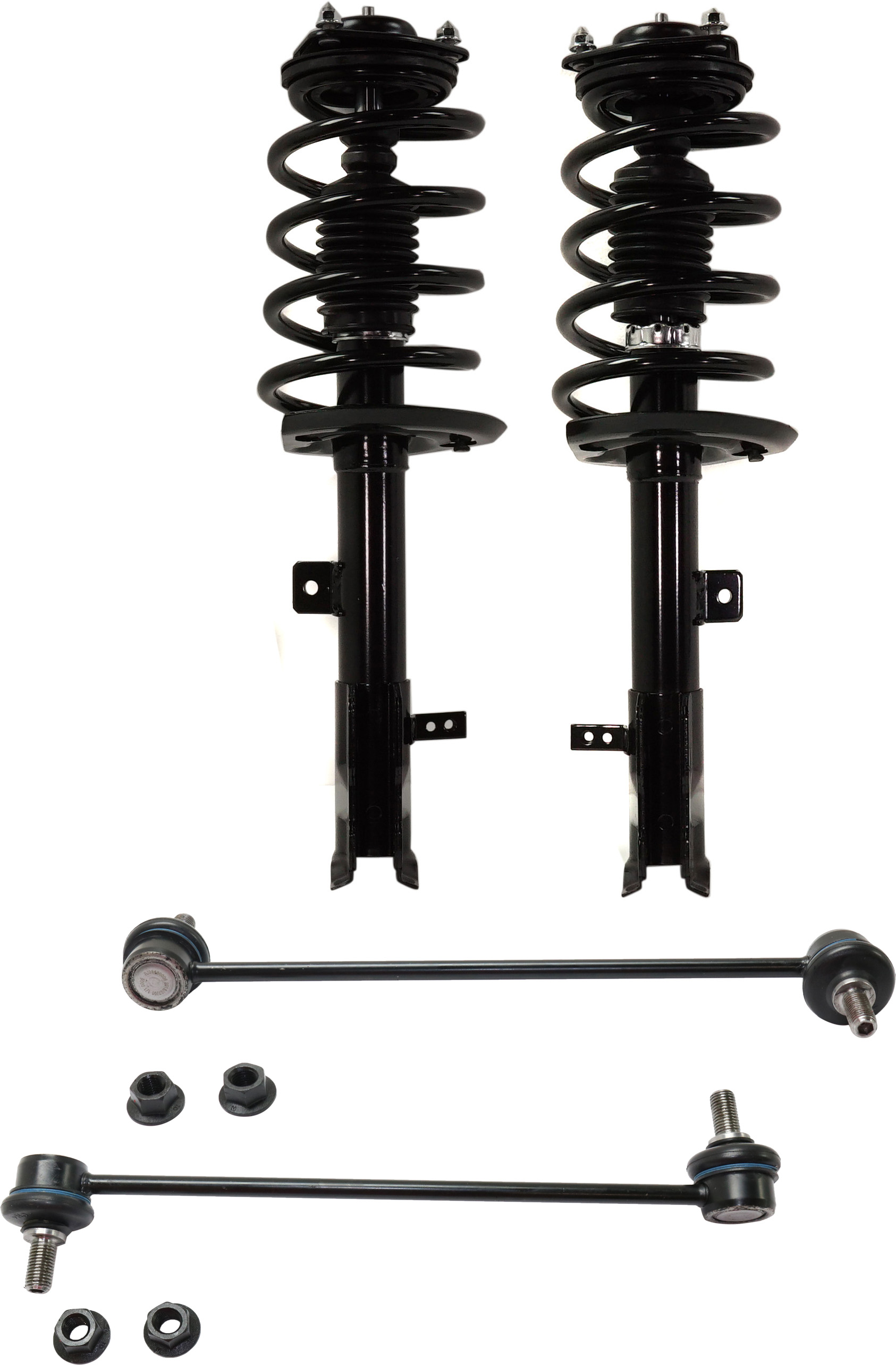 AM COMPASS PATRIOT 07-10 FRONT SUSPENSION KIT RH AND LH 4 pc kit w Loaded Struts and Sway Bar Links SKU KIT 030321-02-56 OEM 272368-818271-1331789L 33JP110