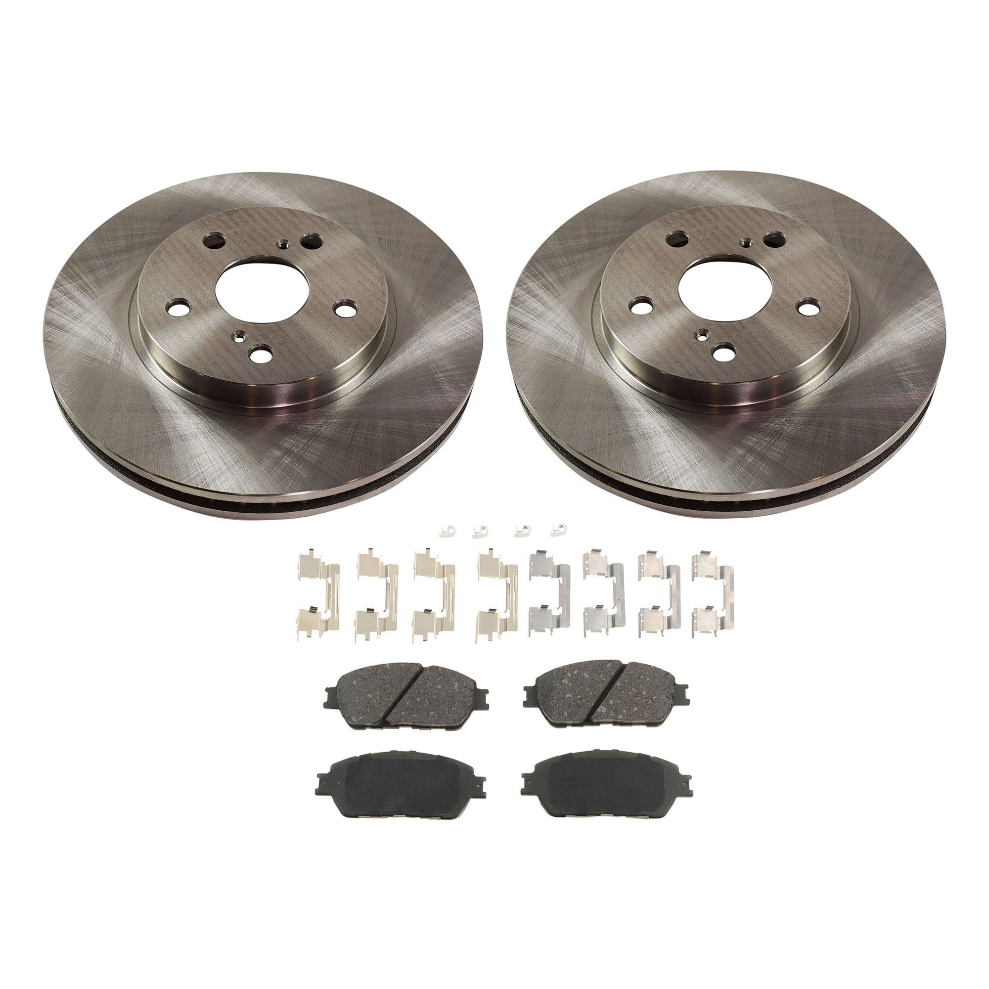 AM AVALON 05-07 SIENNA 04-10 FRONT BRAKE DISC AND PAD KIT 4 pc Kit SKU KIT 030321-02-75 OEM 4351233100-4351228180-43512281