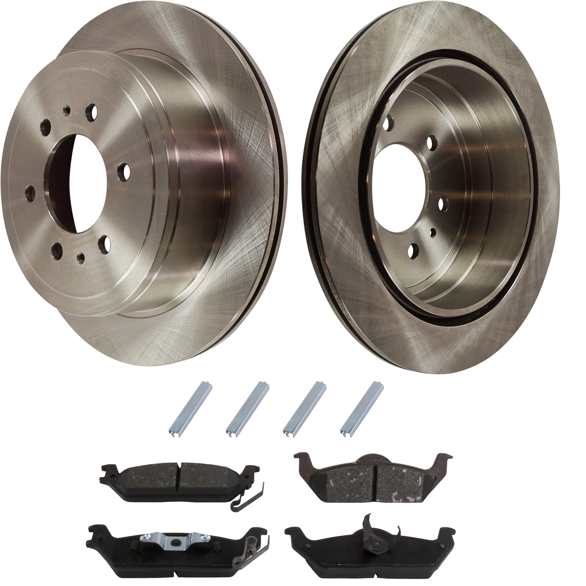 AM F 150-04-11 MARK LT 06-08 REAR BRAKE DISC AND PAD KIT 4 pc Kit SKU KIT 030321-02-81 OEM 4L3Z2C026AB 5L3Z2C026AA 4L3Z22