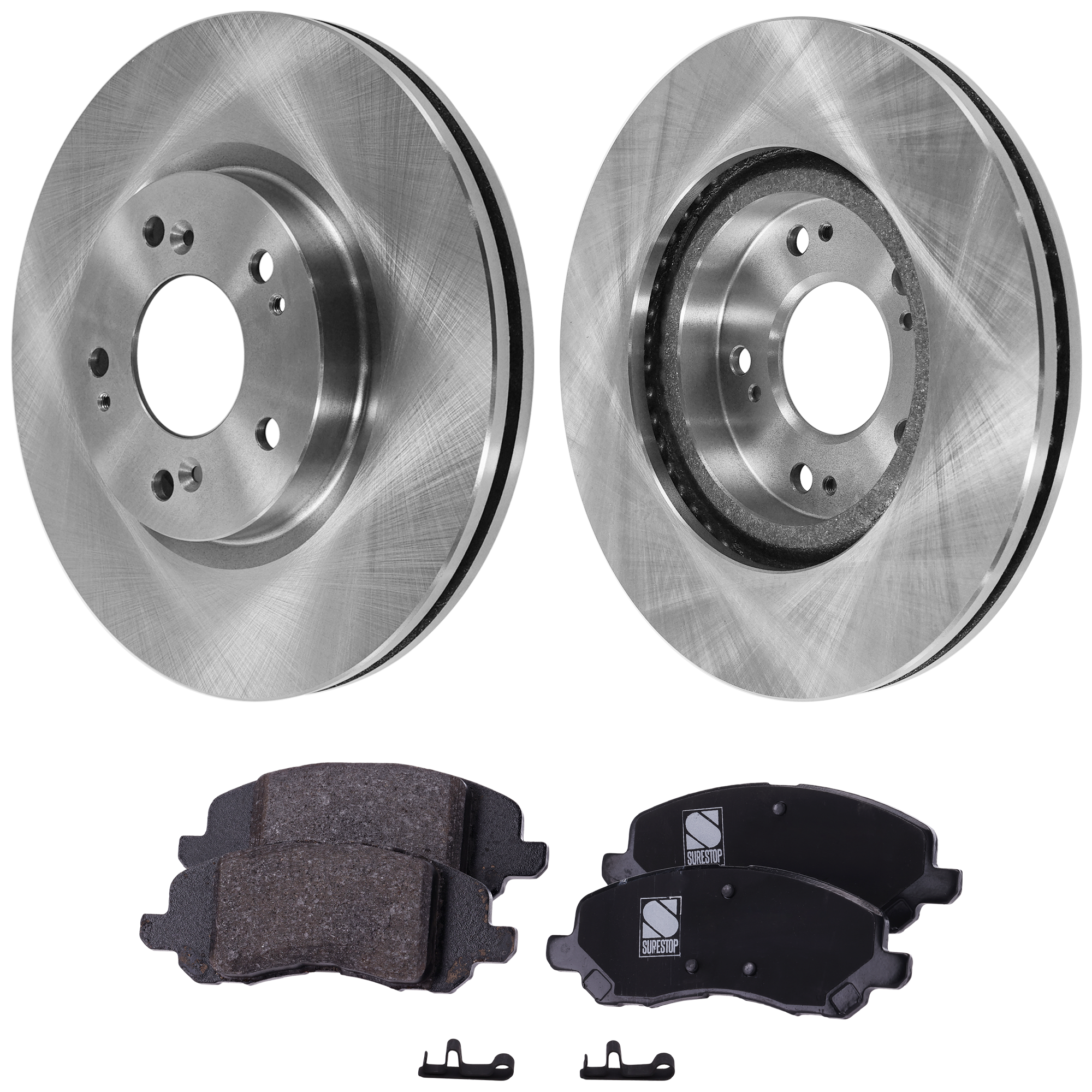 AM ECLIPSE 06-12 FRONT BRAKE DISC AND PAD KIT 4 pc Kit SKU KIT 030323-329 OEM MN102000-5191231AA 4605A684-68