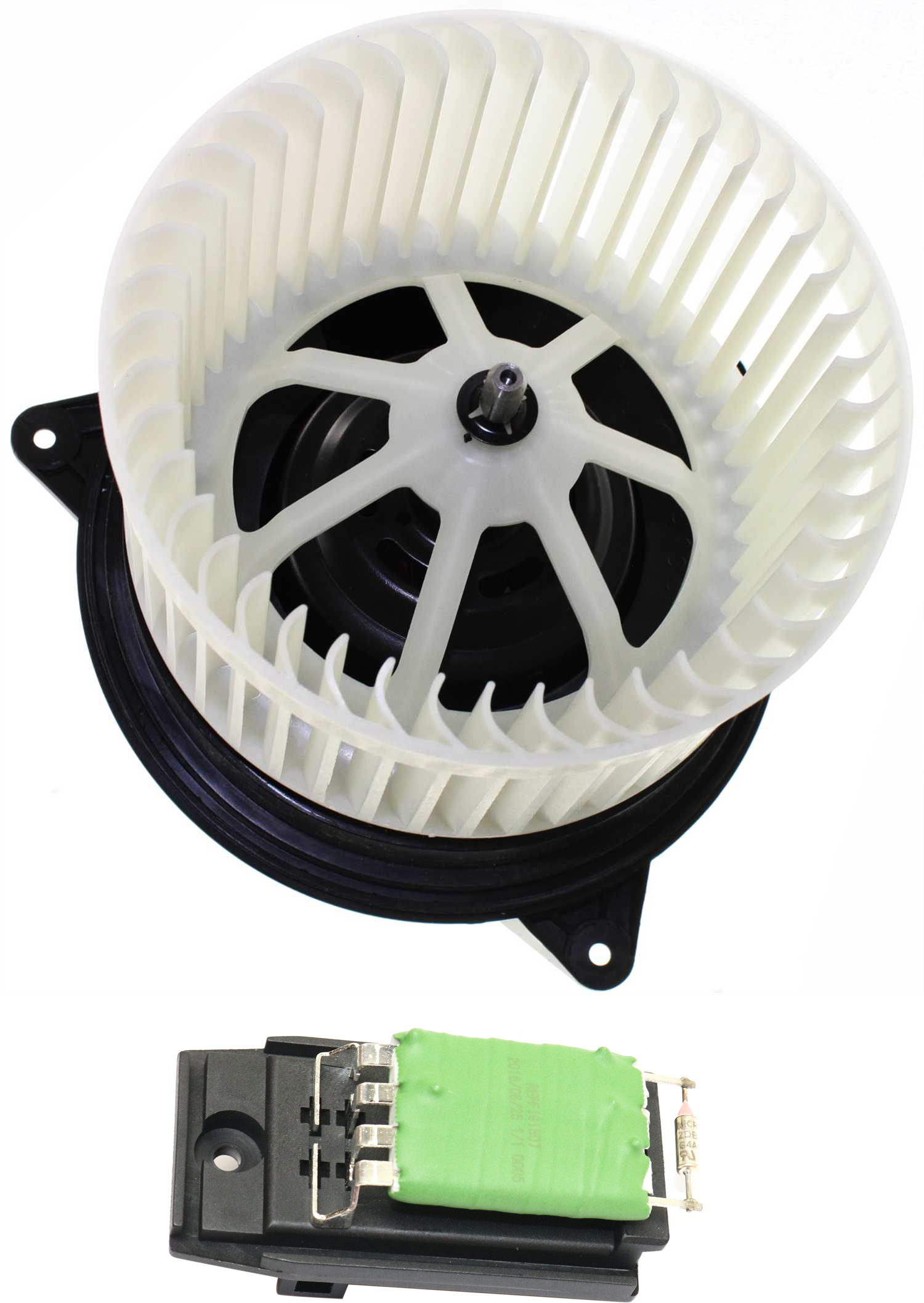 AM FOCUS 04-04 TRANSIT CONNECT 10-13 BLOWER MOTOR 2 Pc kit w Blower Motor Resistor SKU KIT 030418-13 OEM YS4Z19805AB 20043-973012-97341