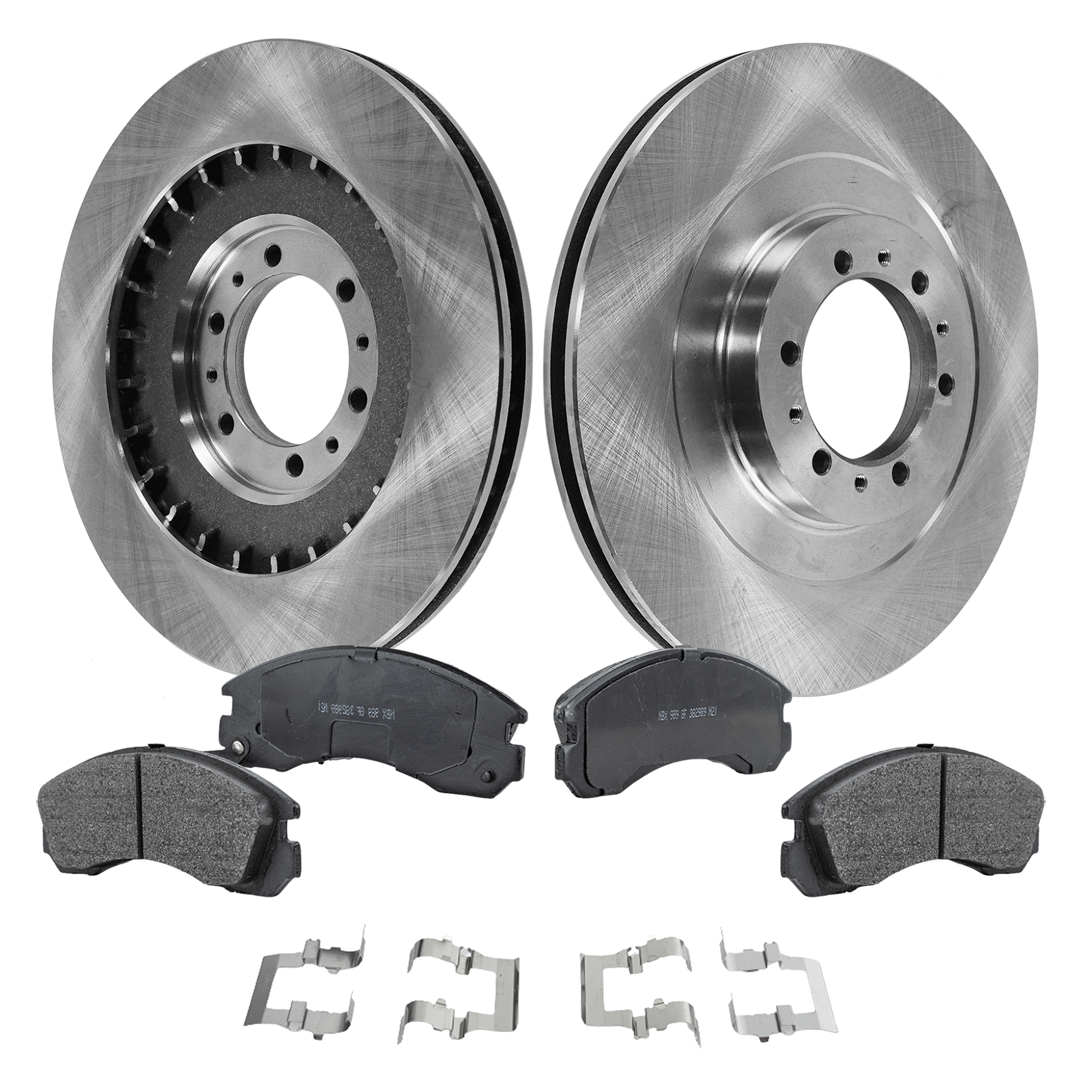 AM MONTERO SPORT 00-04 FRONT BRAKE DISC AND PAD KIT 4 pc kit SKU KIT 030423-02 OEM MB699716 MB699452 MB895090 MB8
