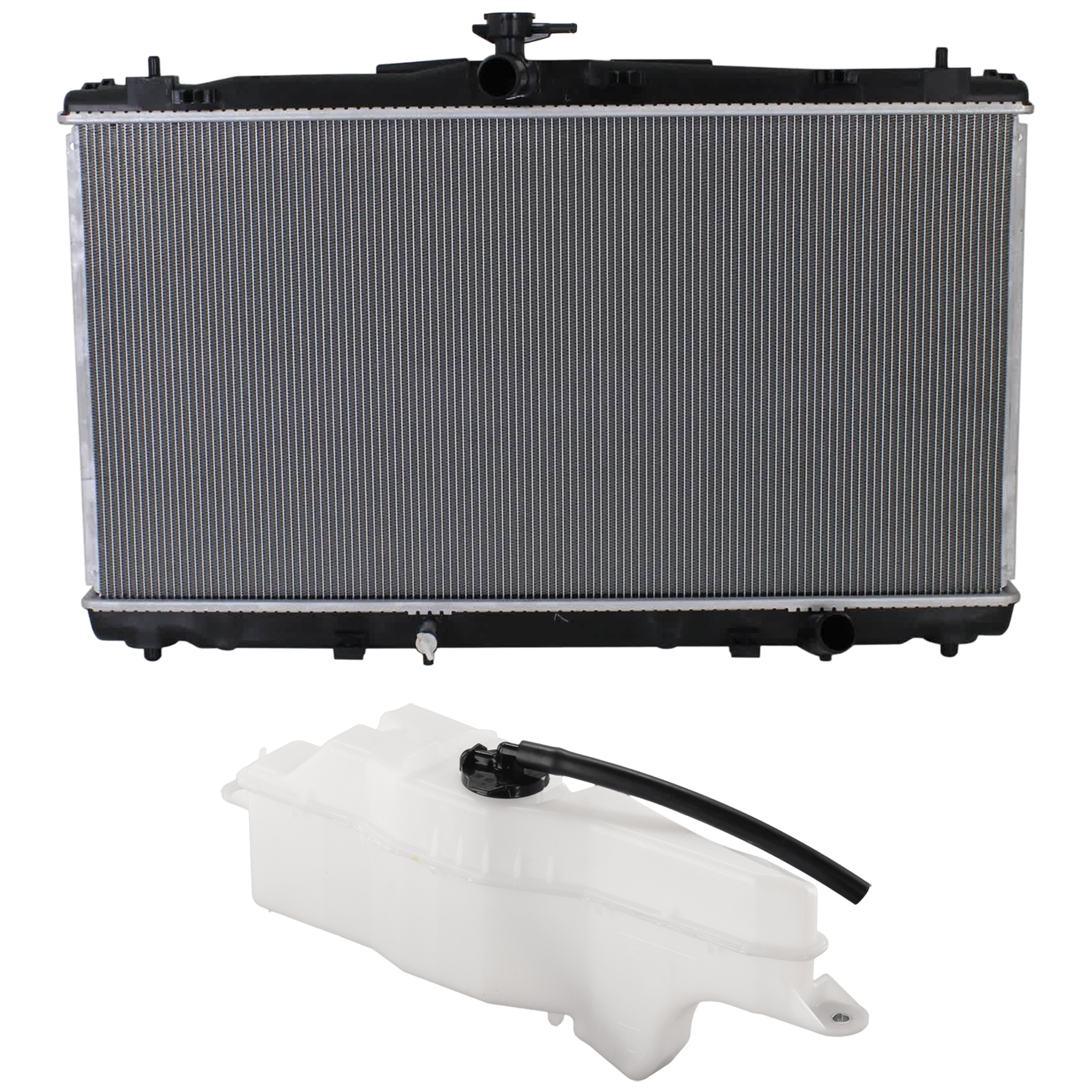 AM AVALON 13-18 CAMRY 12-17 RADIATOR 2 pc Kit 2.5L 3.5L Eng. w Coolant Reservoir SKU KIT 030526-07 Partslink TO3010338 TO3010339 TO3014135 OEM 164000V110-164000P350-164700V0