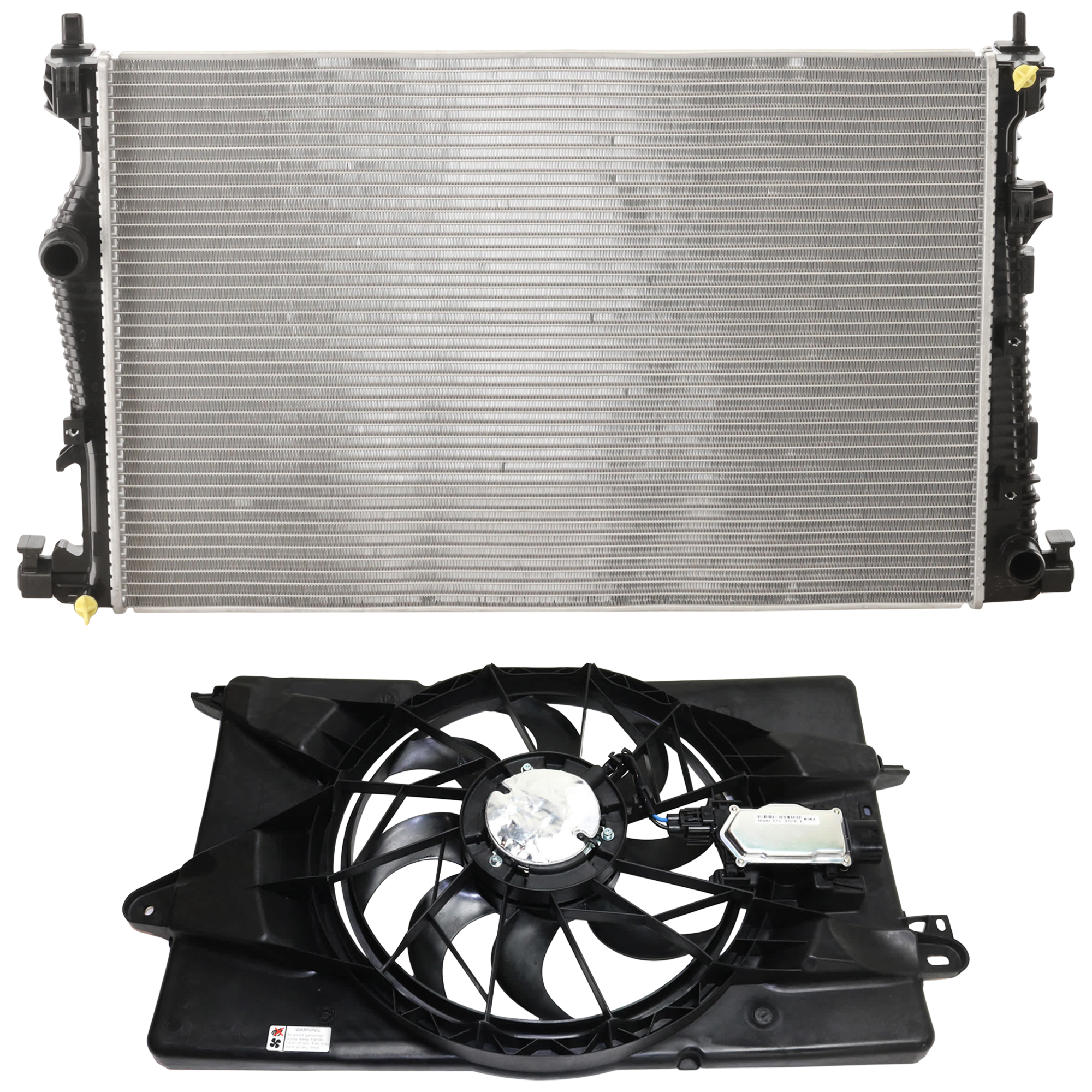 AM CHRYSLER 200-15-17 CHEROKEE 14-18 RADIATOR 2 pc Kit 2.4L 3.6L Eng. w Cooling Fan Assembly SKU KIT 030526-12 Partslink CH3010363 CH3010371 CH3115179 CH3115180 OEM 68229284AB 68197299AC 68205996