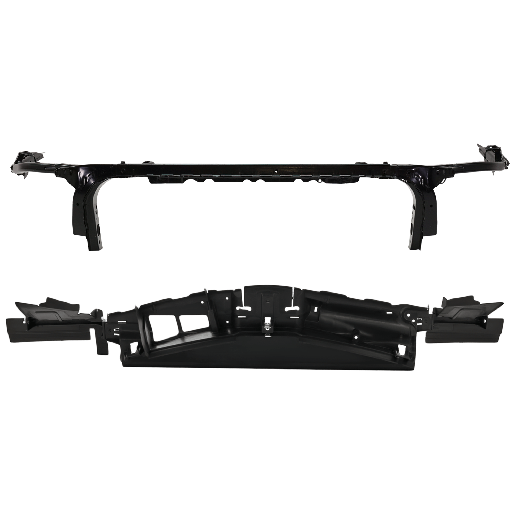 AM MALIBU 16-18 RADIATOR SUPPORT 2 pc Kit Upper Tie Bar w Radiator Support Cover SKU KIT 030526-19 Partslink GM1225407 GM1218139 OEM 84020973-84089228