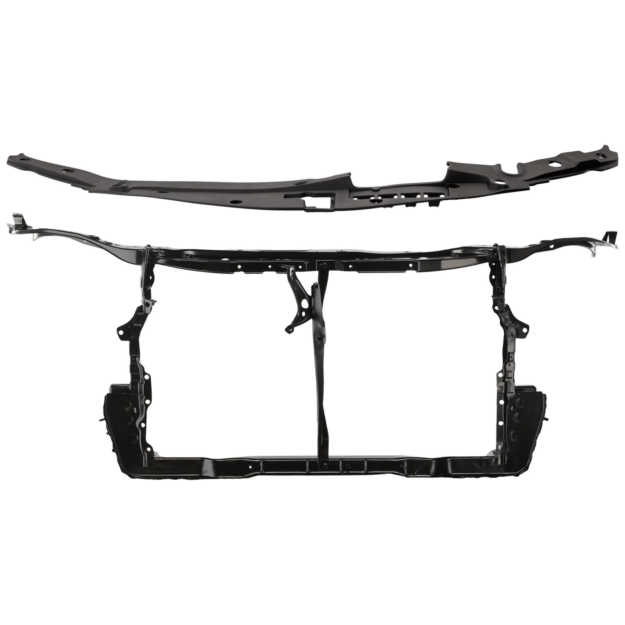 AM CAMRY 12-14 RADIATOR SUPPORT 2 pc Kit Assembly w Radiator Support Cover SKU KIT 030526-20 Partslink TO1225305 TO1224102 OEM 5321006281-5329506071